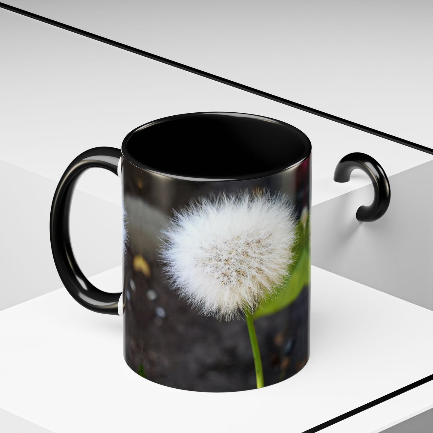 11oz/15oz Garden Themed Dandelion Flower Coffee Mug