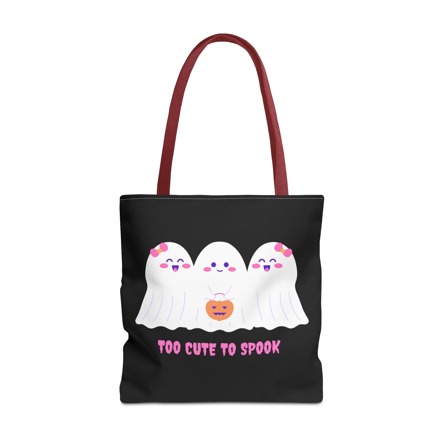 Cute Ghost Halloween Tote Bag Gift for Halloween Spooky Season Trick or Treating Bag Halloween Tote Fall Tote Bag Cute Tote Gift Idea