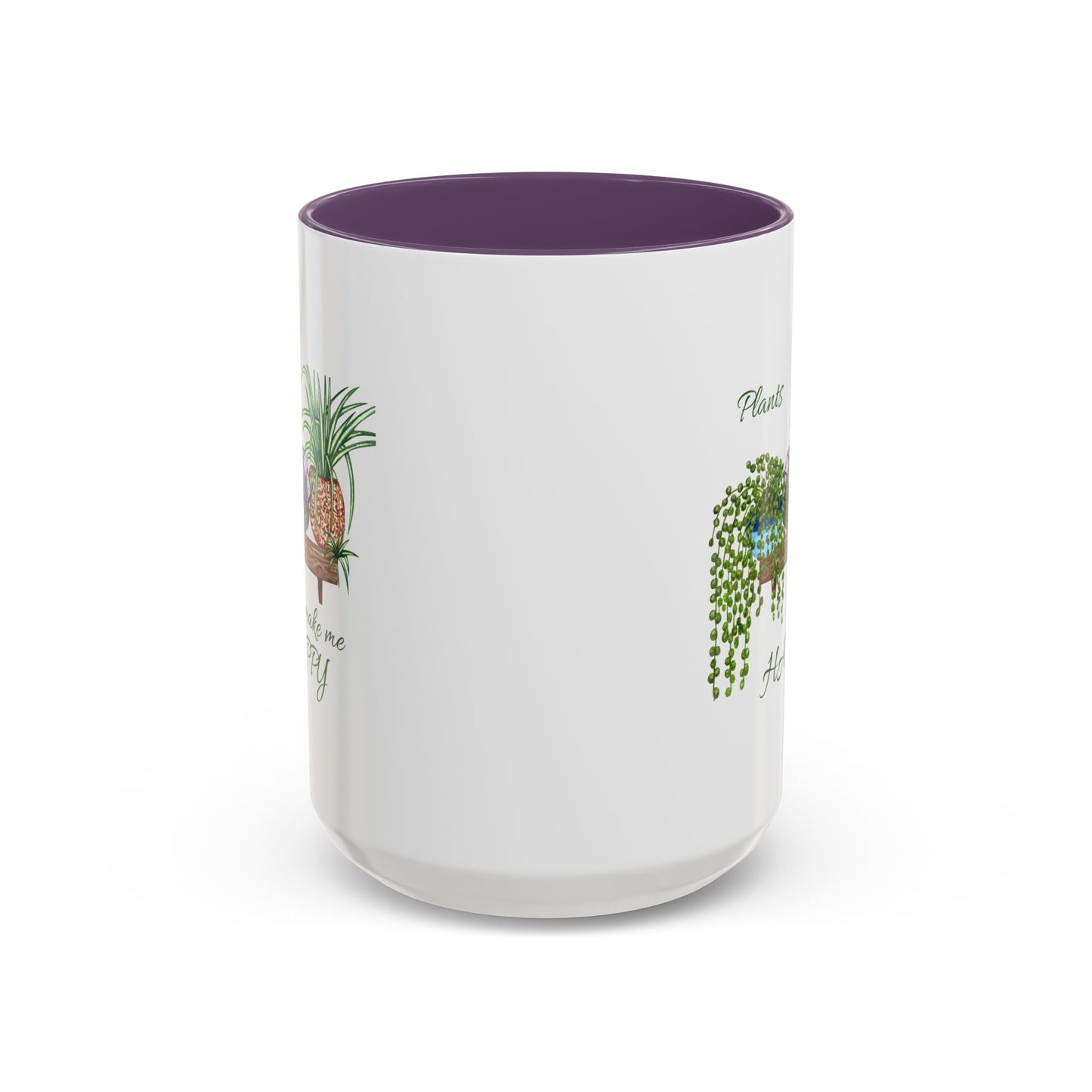 11oz/15oz Garden Themed Plants Make Me Happy Coffee Mug
