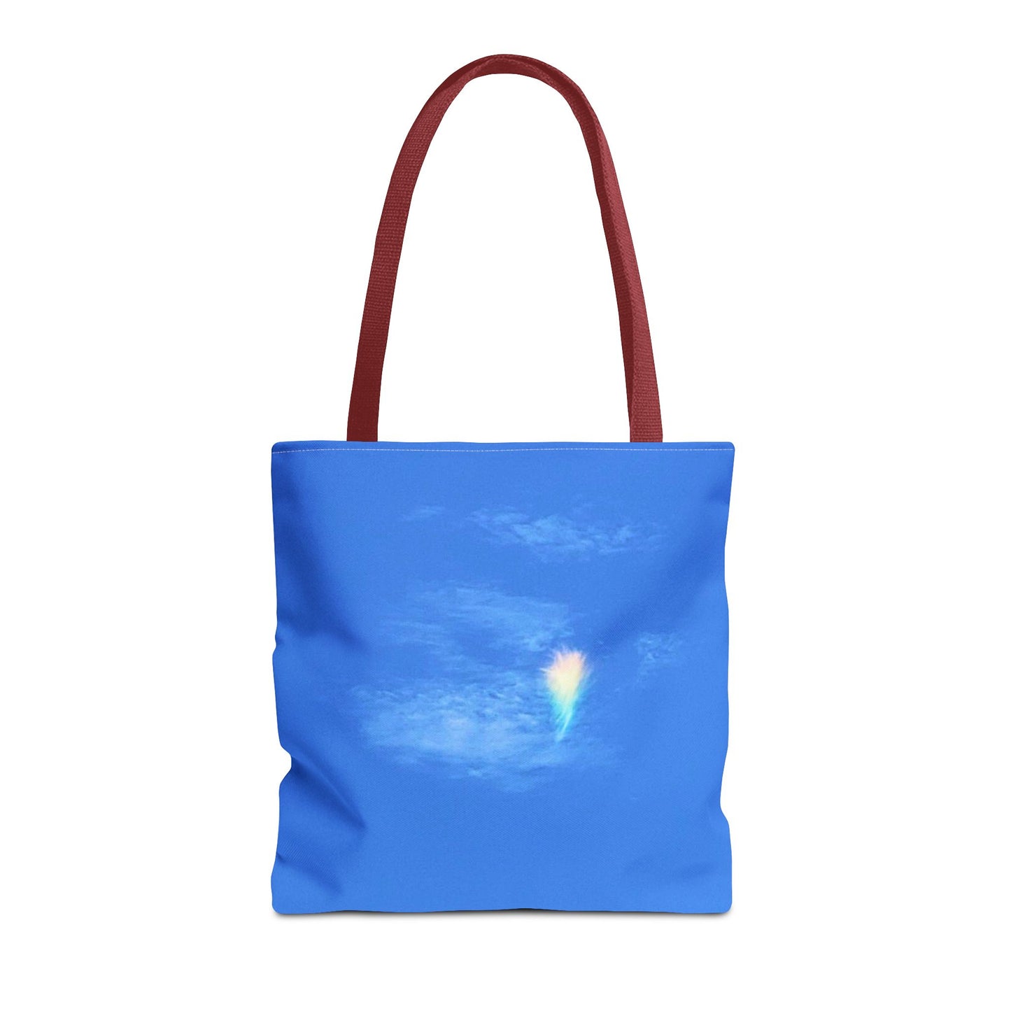 Unisex Fire Rainbow Sky Blue All Over Print Tote Bag