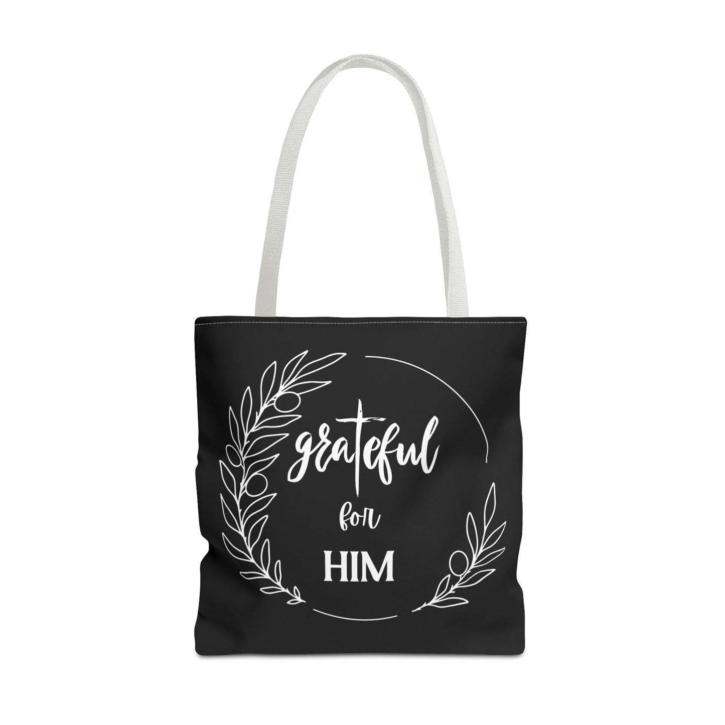 Unisex graTeful For Him Round Motif Tote Bag