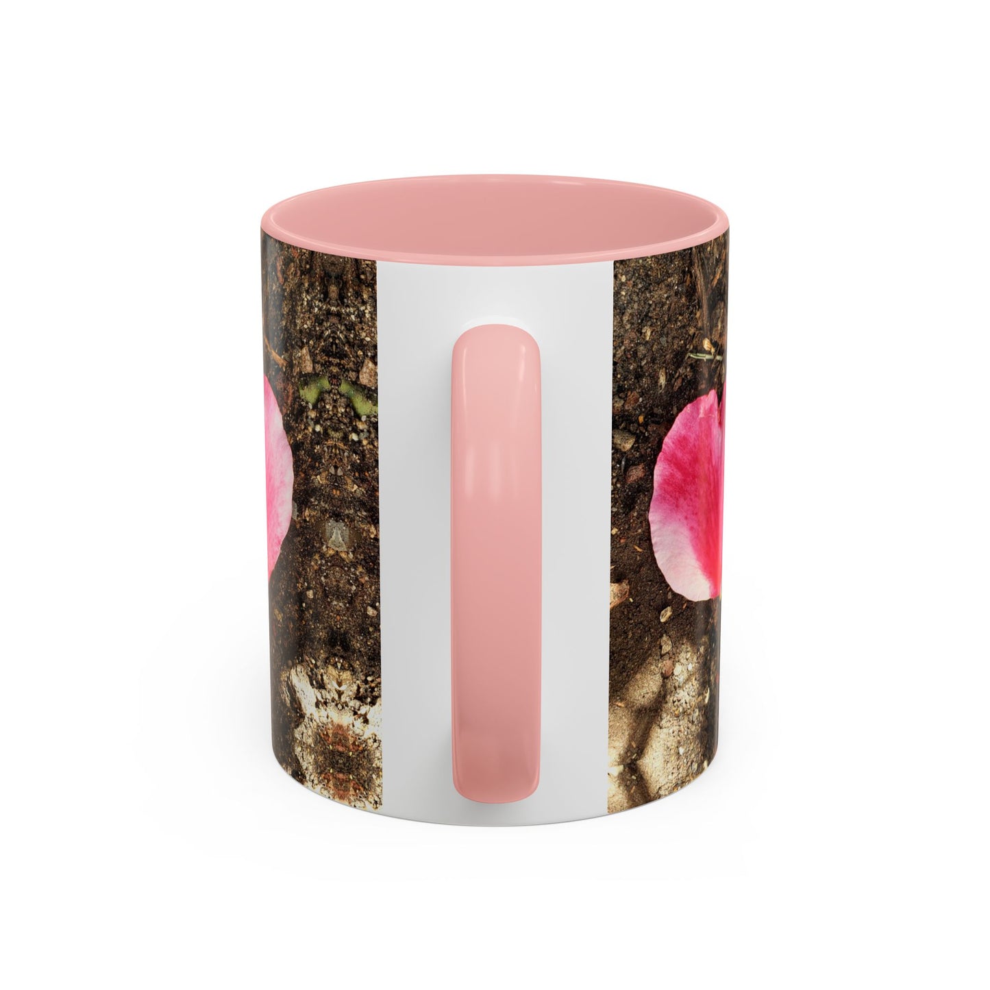 11oz/15oz Garden Themed Double Delight Heart Shaped Rose Petal Coffee Mug