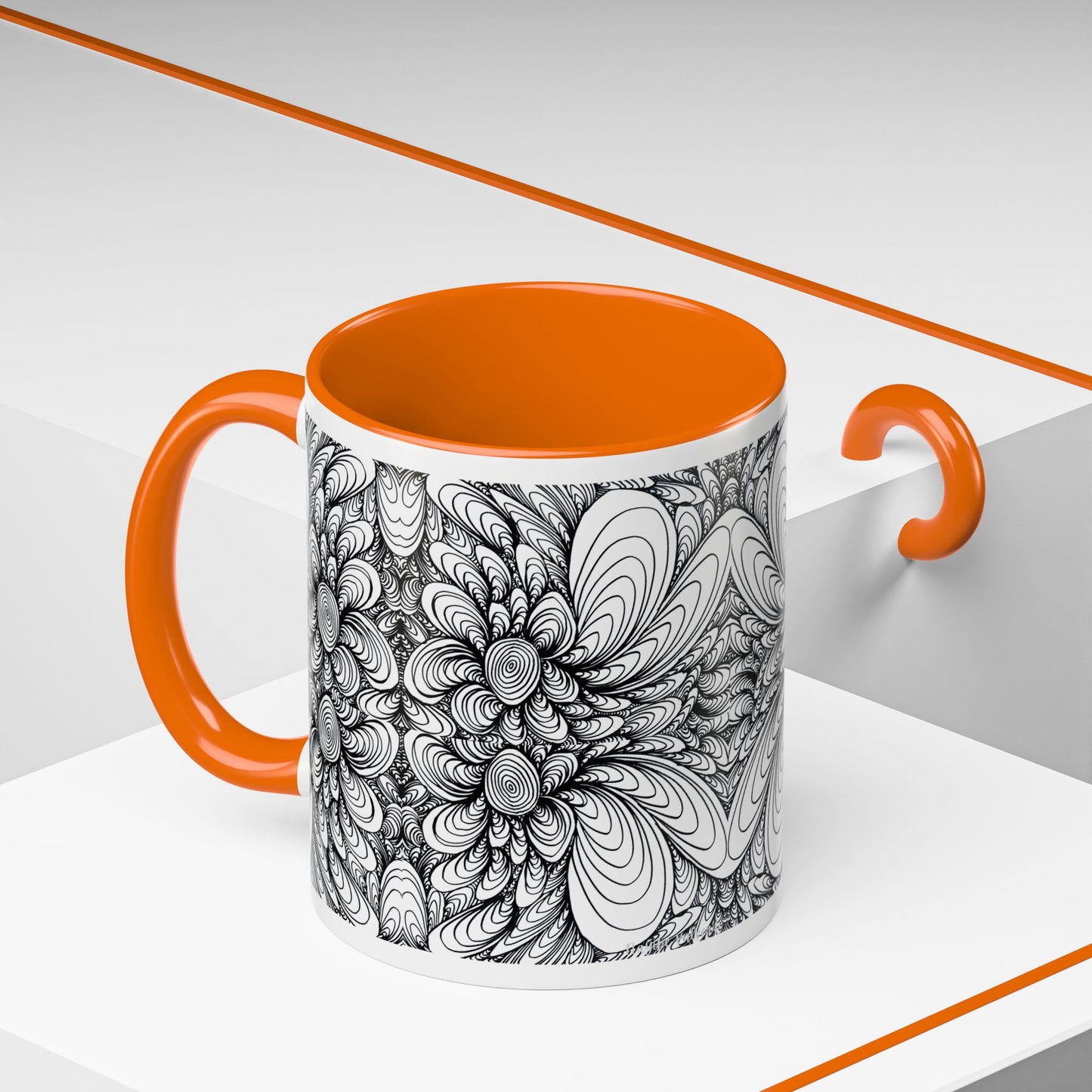11oz/15oz Original Line Art Mug - Blooms