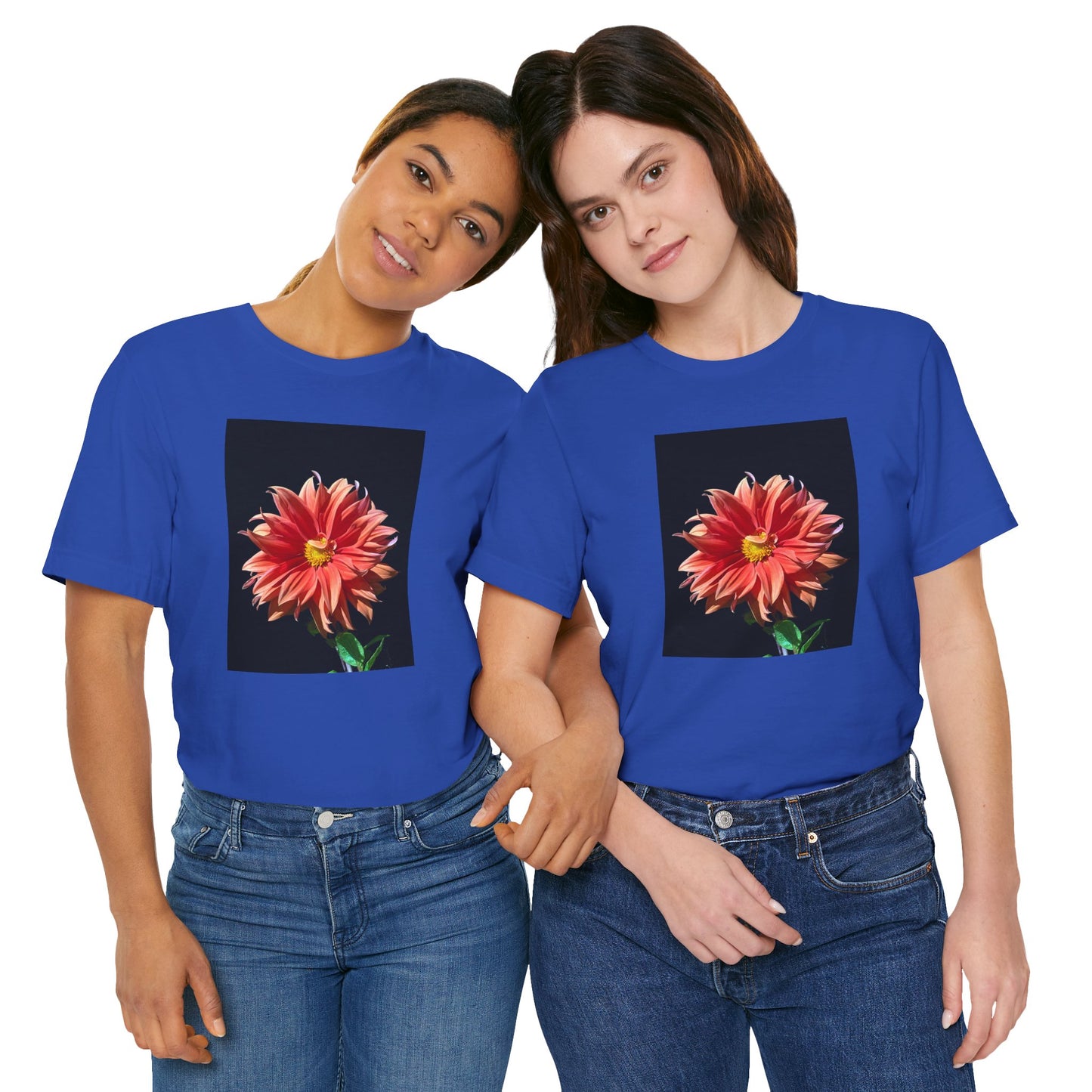Unisex Jersey Short Sleeve Dahlia Flower T-Shirt