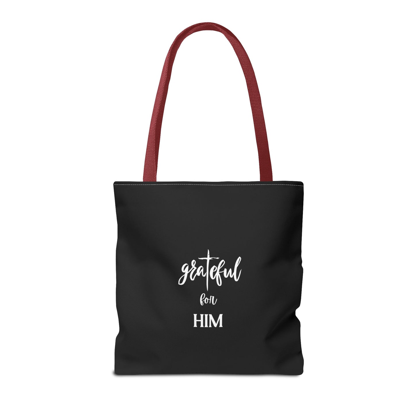 Unisex GraTeful For Him Faith Bible Study Reusable Lunch Bag Everyday Carry Tote Bag