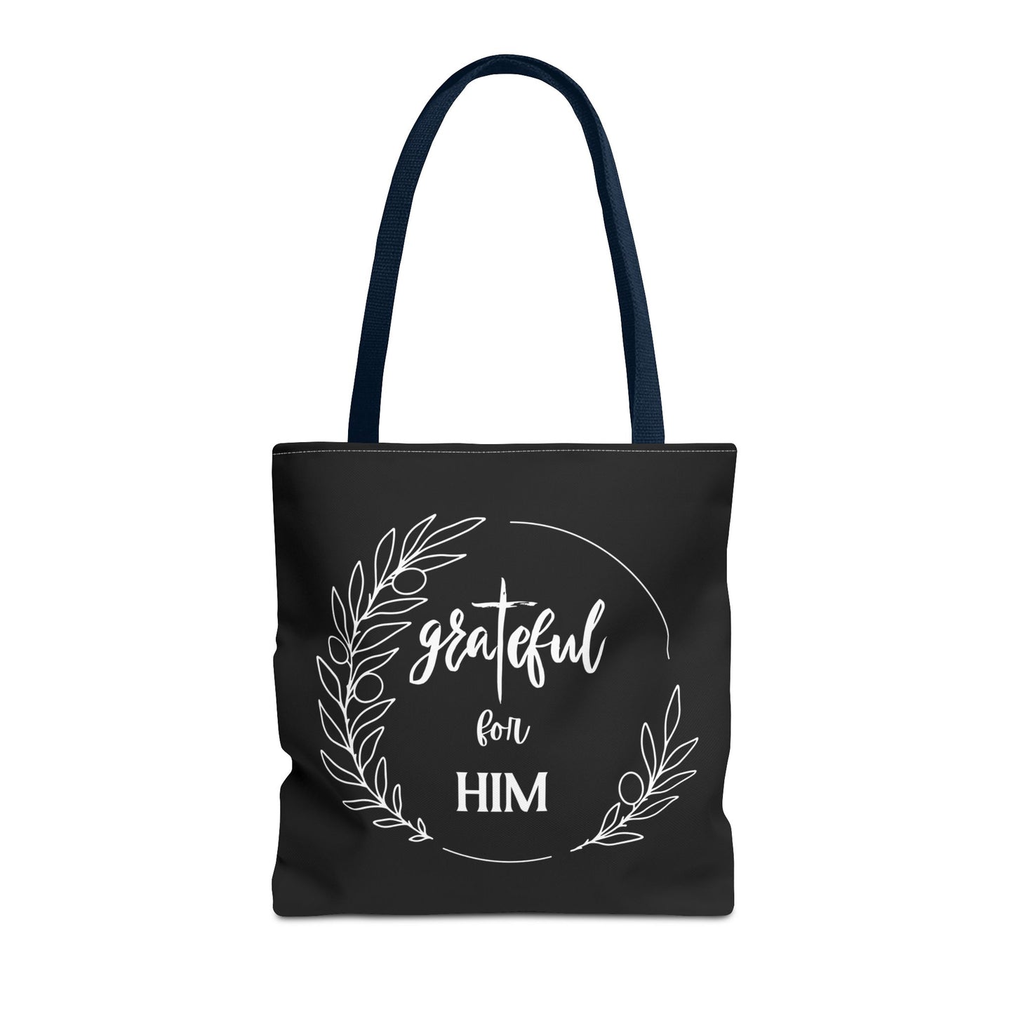 Unisex graTeful For Him Round Motif Tote Bag