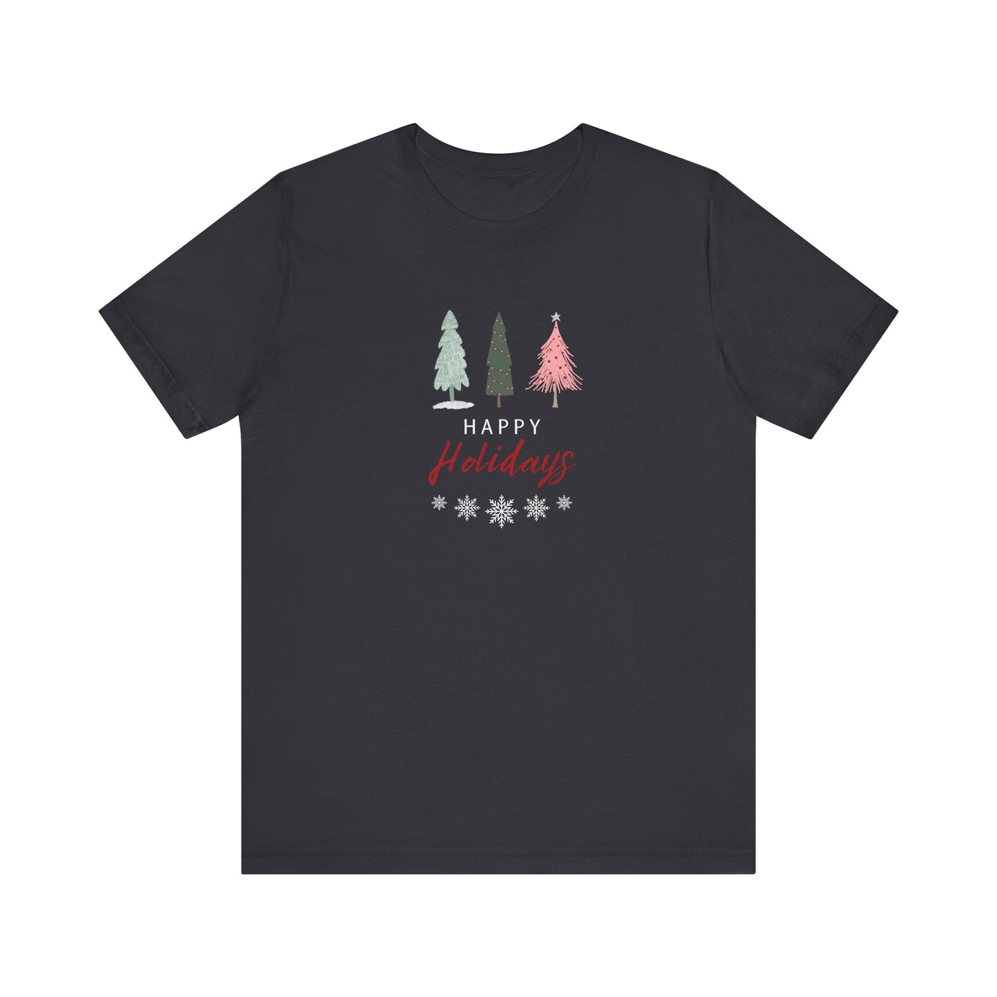Unisex Jersey Short Sleeve Happy Holidays Seasons Greetings Fall T-Shirt