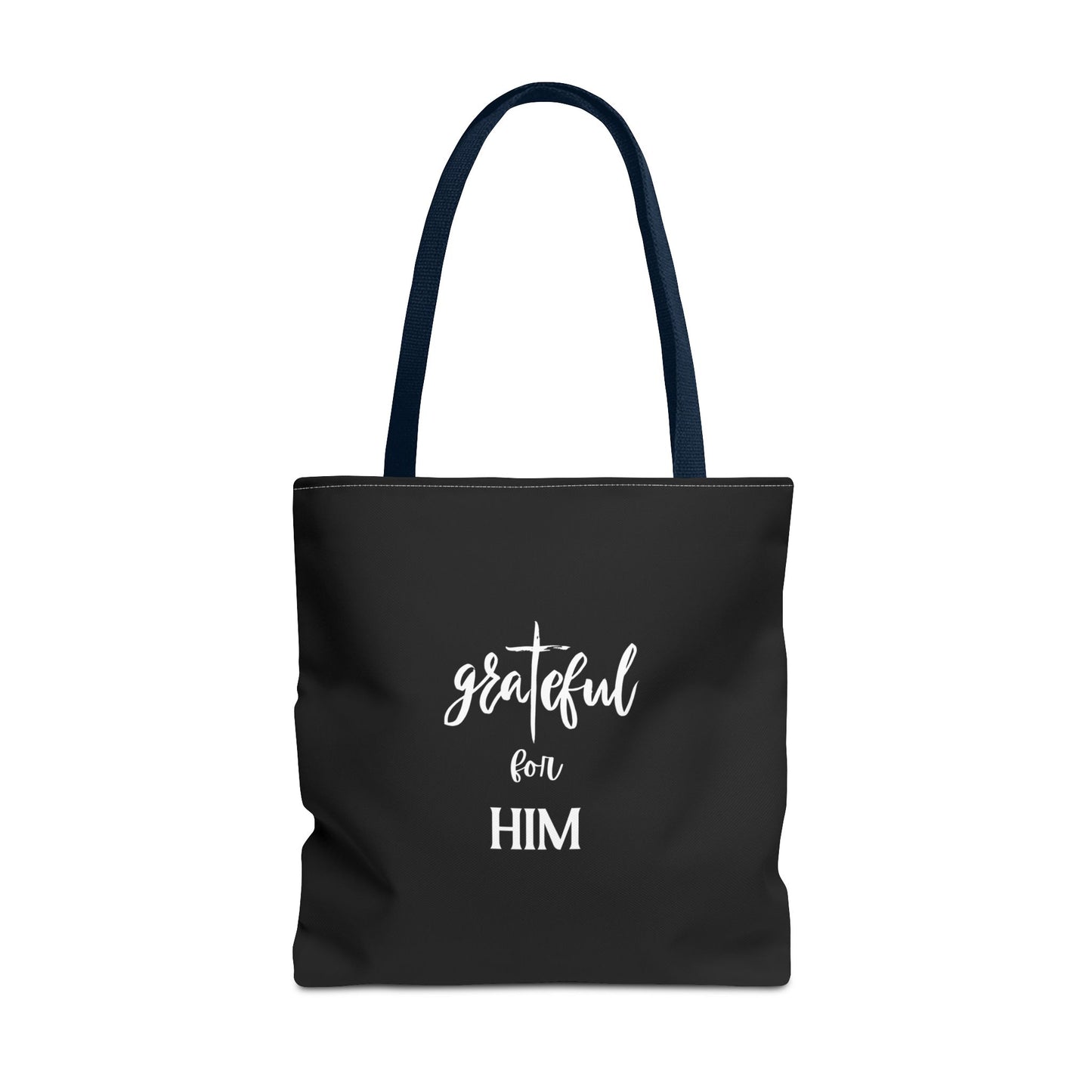 Unisex GraTeful For Him Faith Bible Study Reusable Lunch Bag Everyday Carry Tote Bag