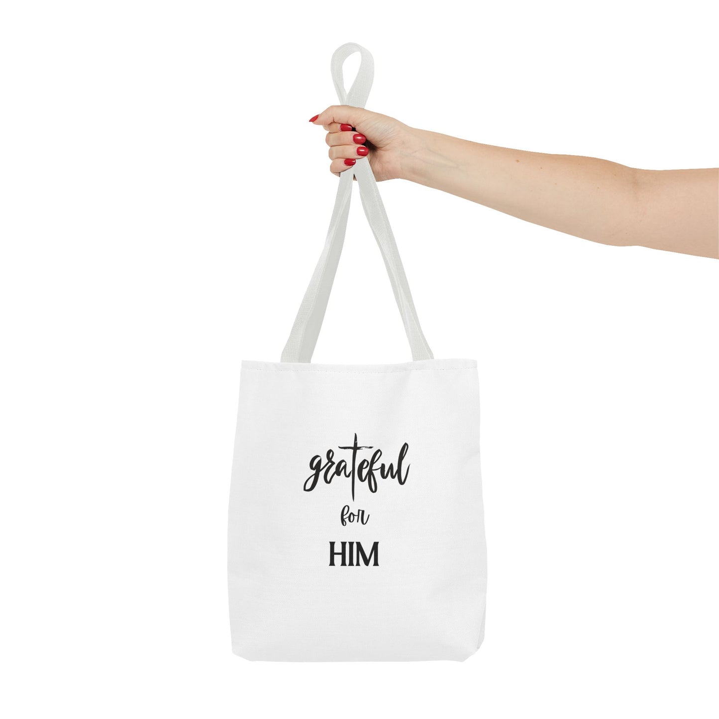 Unisex GraTeful For Him Faith Bible Study Reusable Lunch Bag Everyday Carry Tote Bag
