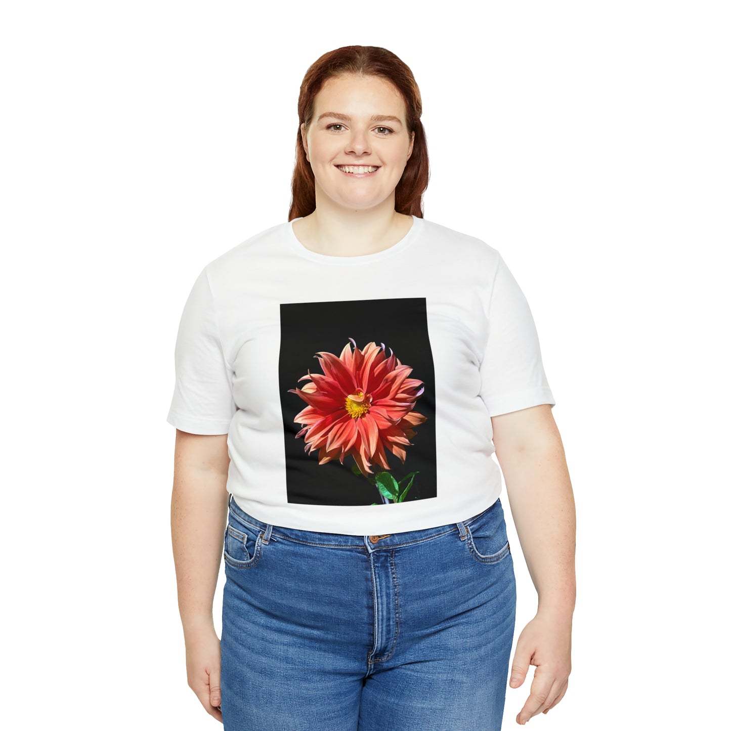 Unisex Jersey Short Sleeve Dahlia Flower T-Shirt
