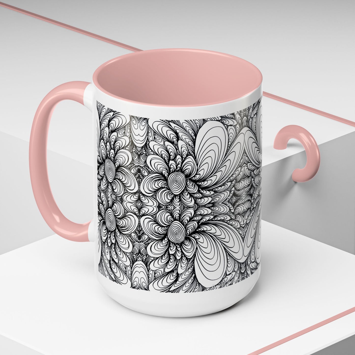 11oz/15oz Original Line Art Mug - Blooms