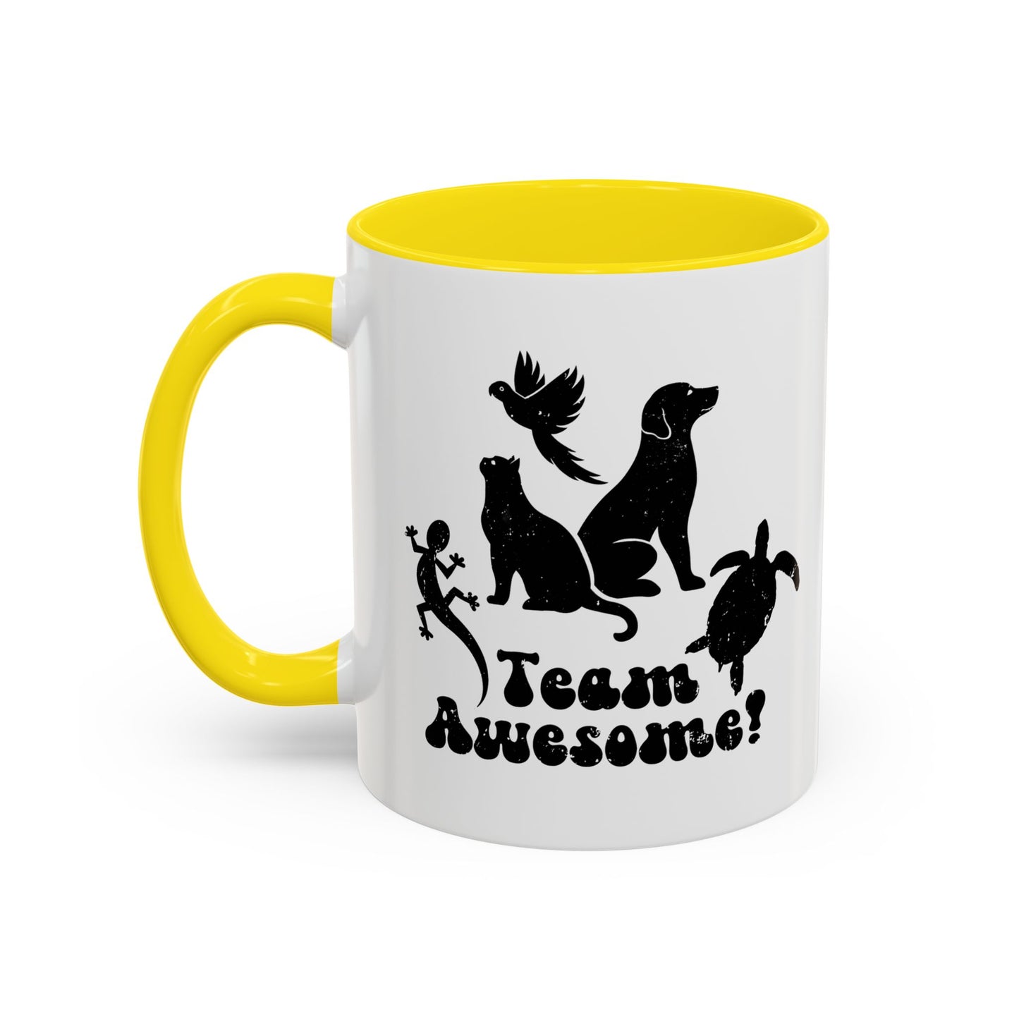 11oz/15oz Animal Lover Lizard Cat Bird Dog Turtle Team Awesome Coffee Mug