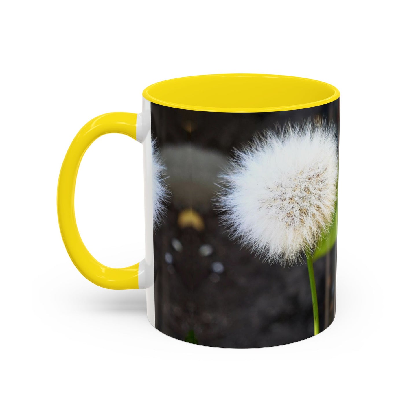 11oz/15oz Garden Themed Dandelion Flower Coffee Mug