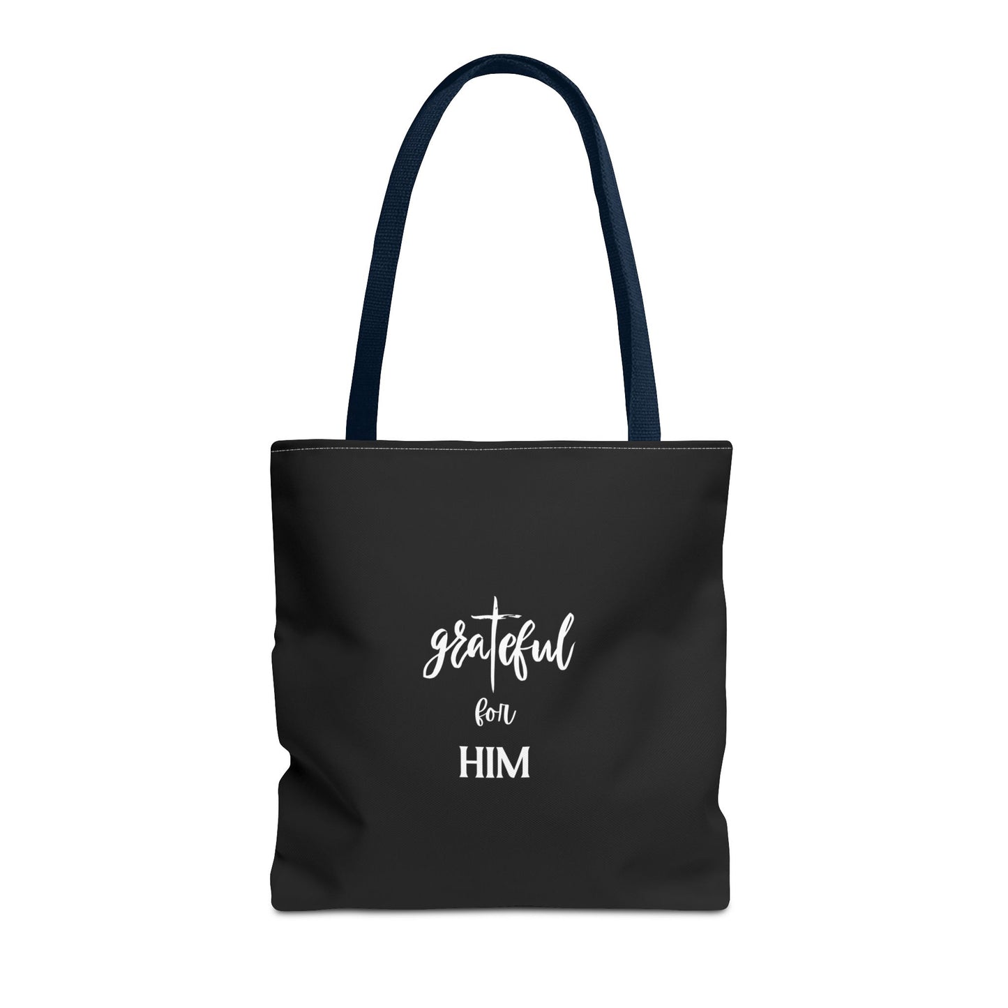 Unisex GraTeful For Him Faith Bible Study Reusable Lunch Bag Everyday Carry Tote Bag