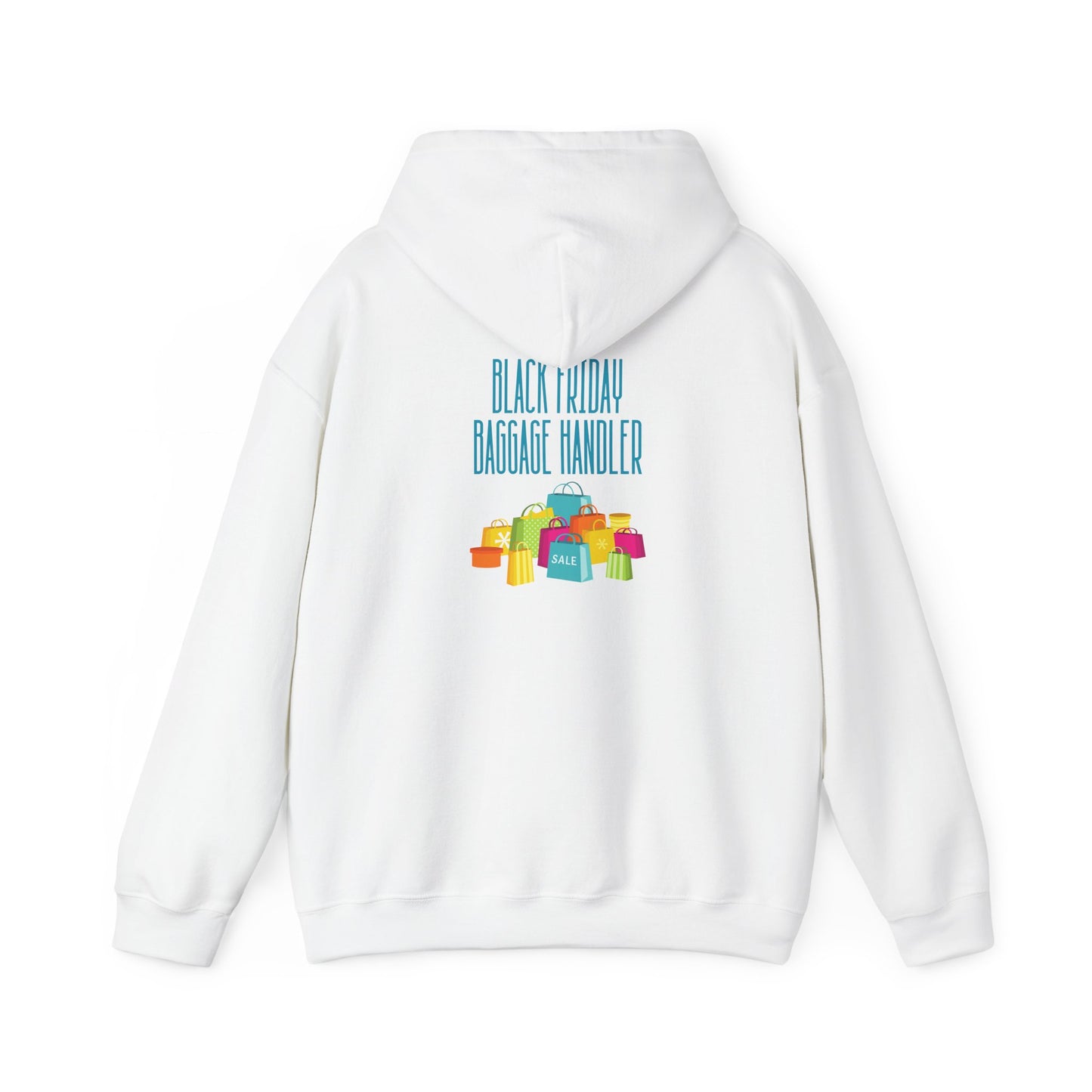 Unisex Heavy Blend™ Black Friday Christmas Sales Baggage Handler Shopping Sales Hooded Sweatshirt