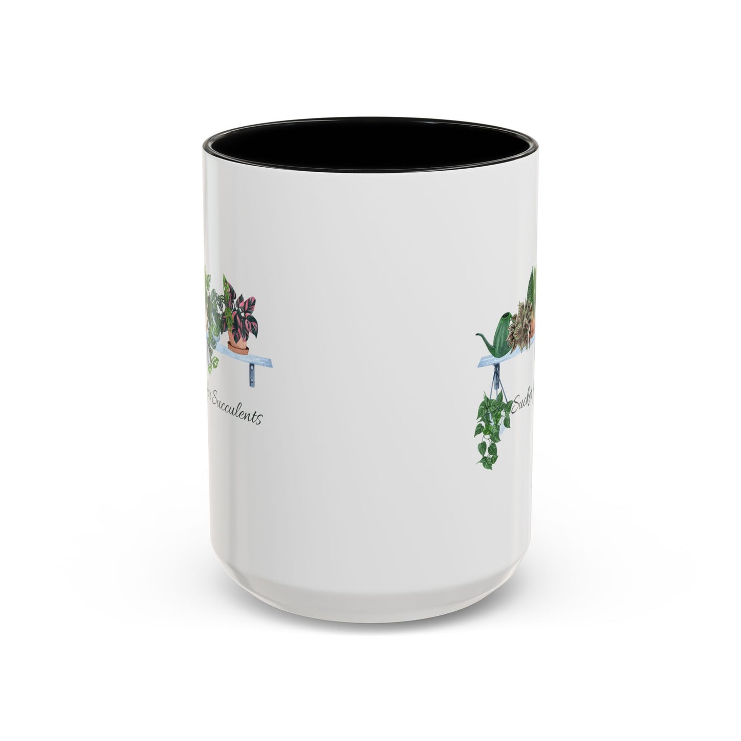 11oz/15oz Garden Themed Coffee Mug Sucker for Succulents