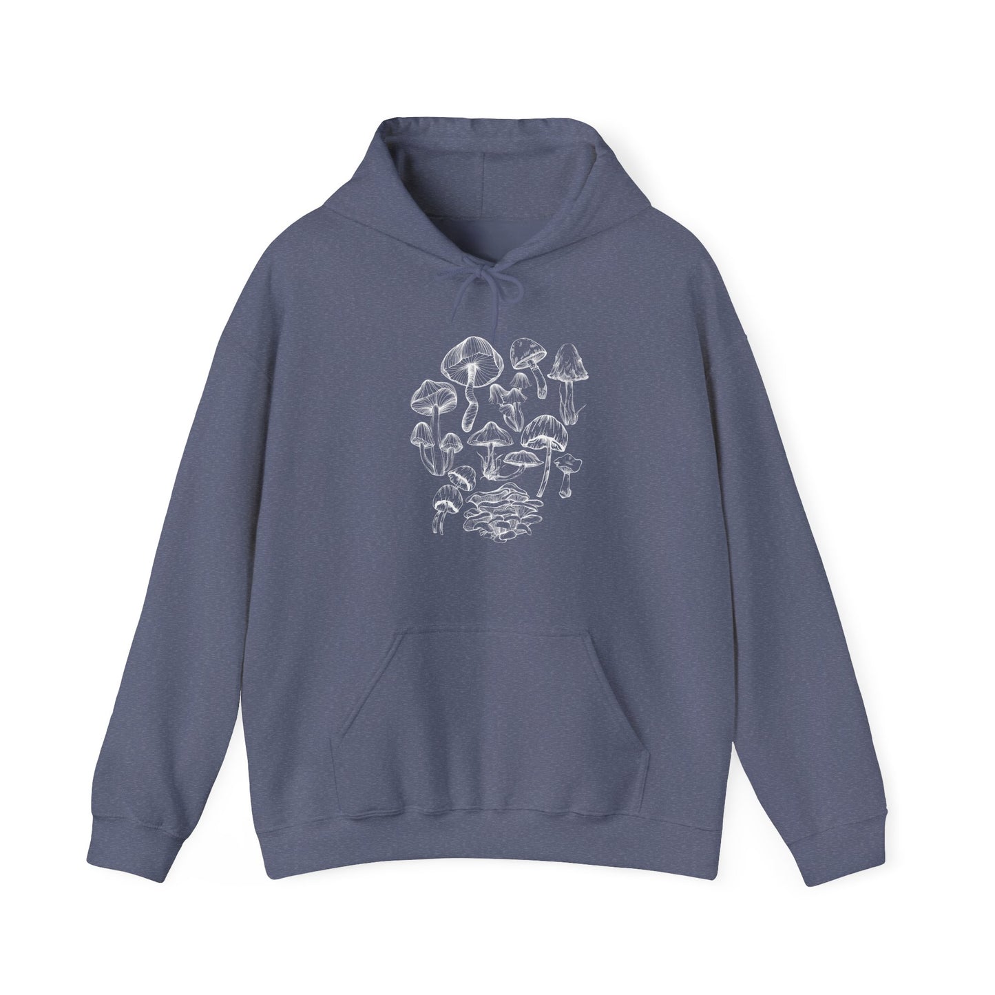 Unisex Mushroom Lover Fungi Print Toadstool Hooded Sweatshirt