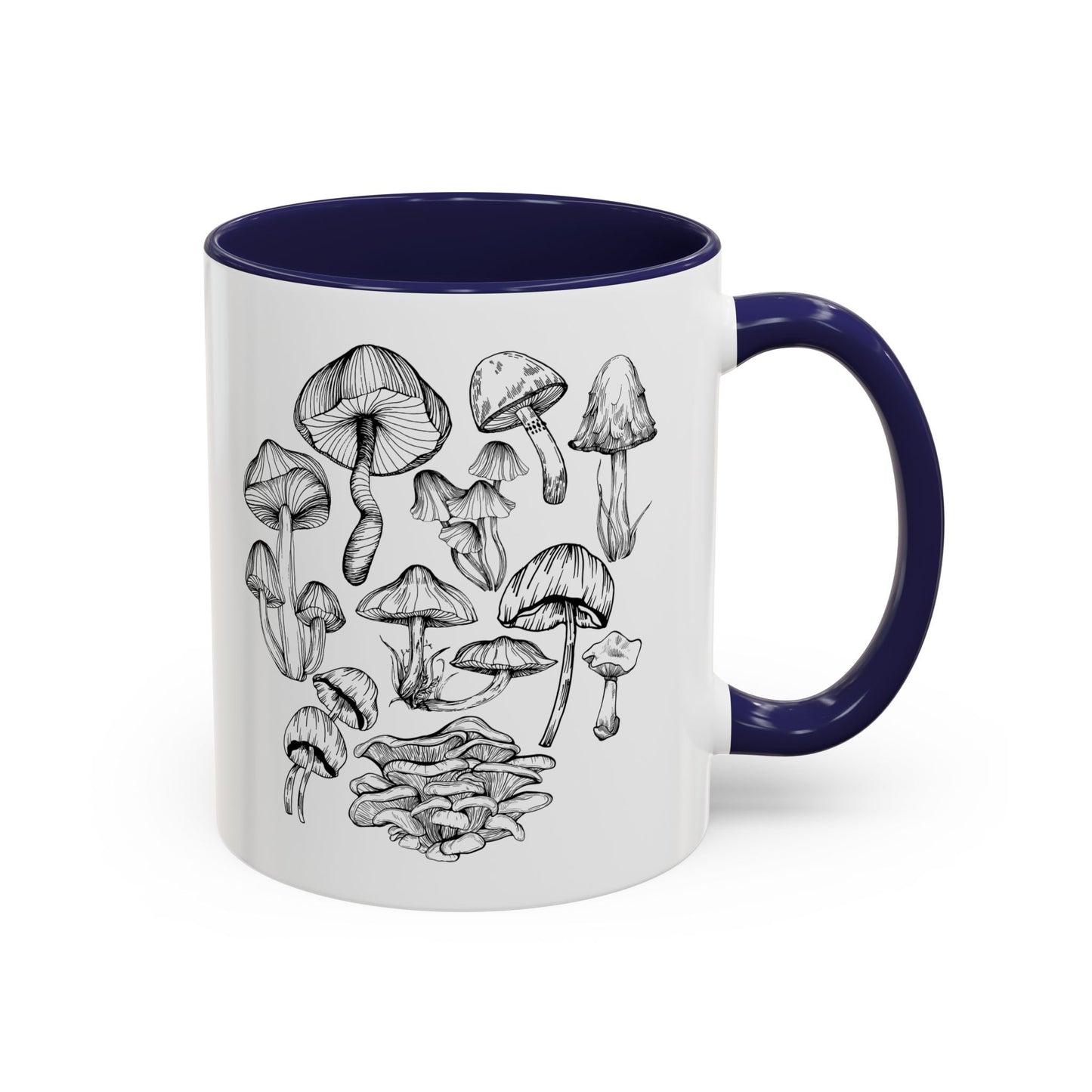 11oz/15oz Mushroom Lover Fungi Print Toadstool Coffee Mug