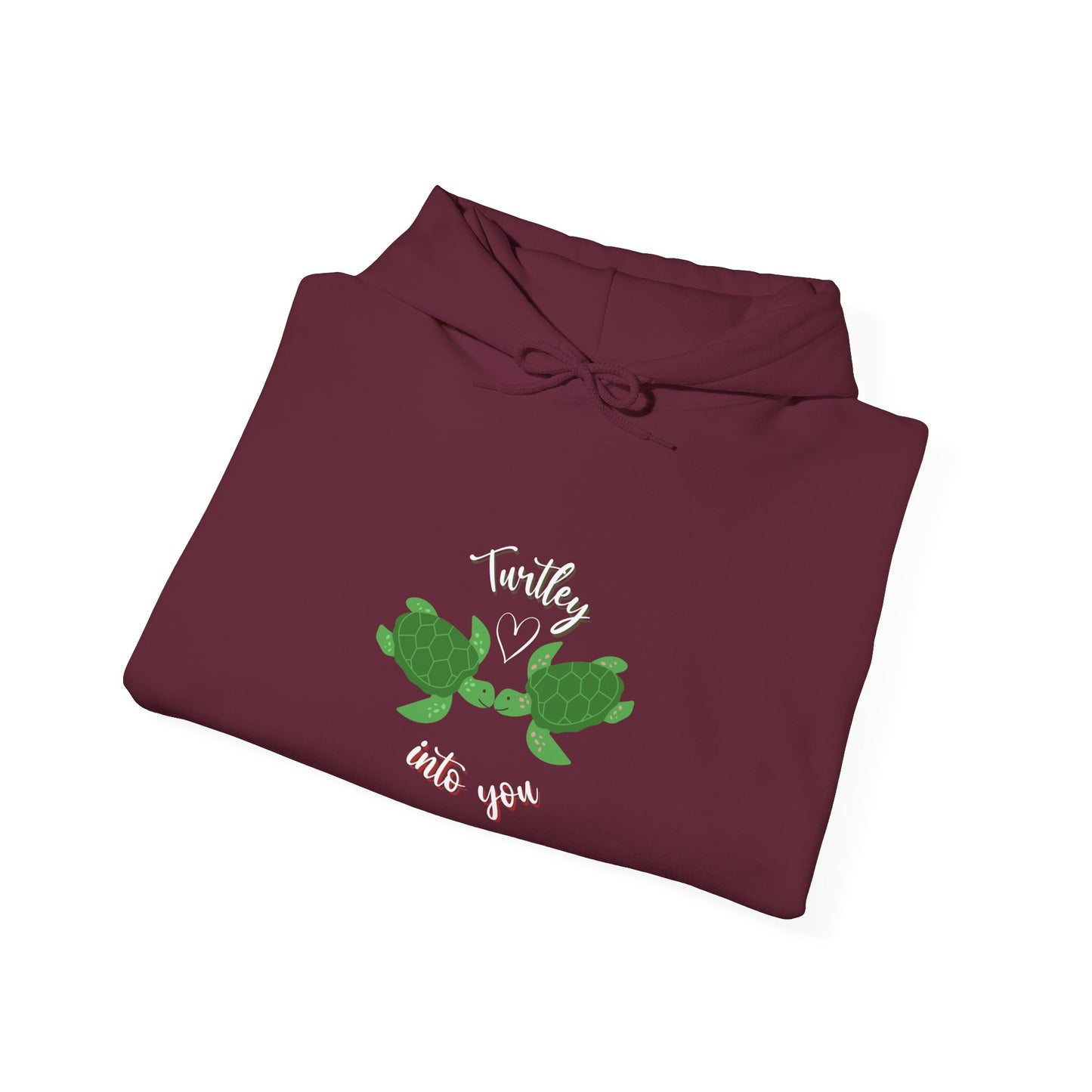 Unisex Cute Turtle Lover Turtley Into You Hooded Sweatshirt
