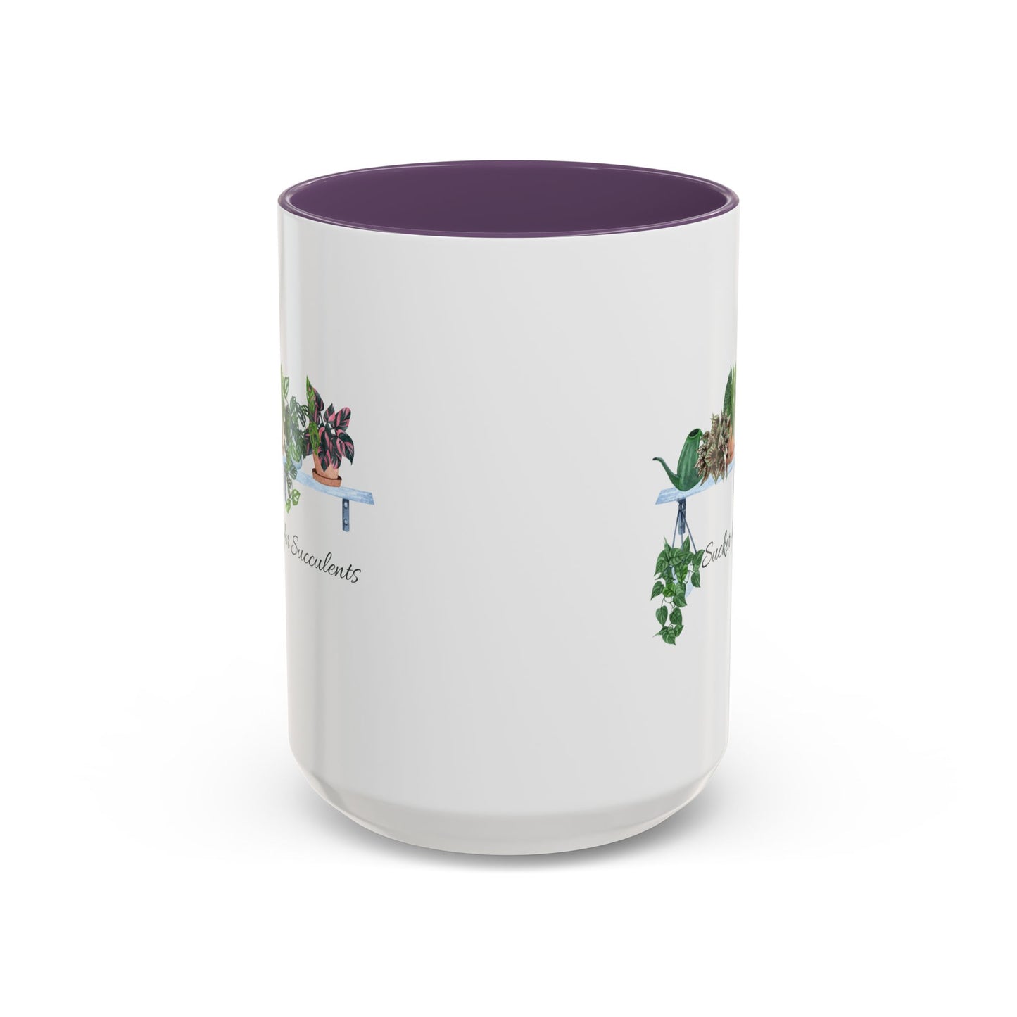 11oz/15oz Garden Themed Coffee Mug Sucker for Succulents