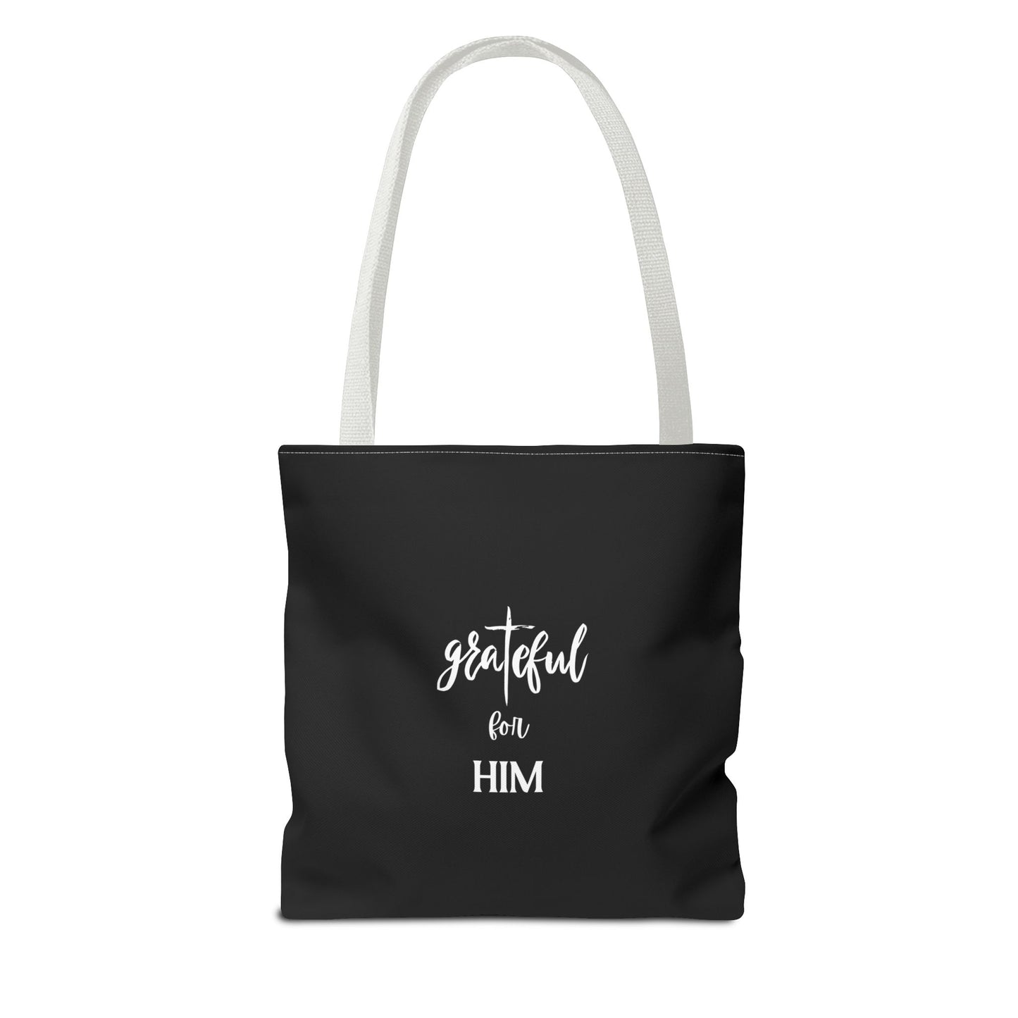 Unisex GraTeful For Him Faith Bible Study Reusable Lunch Bag Everyday Carry Tote Bag