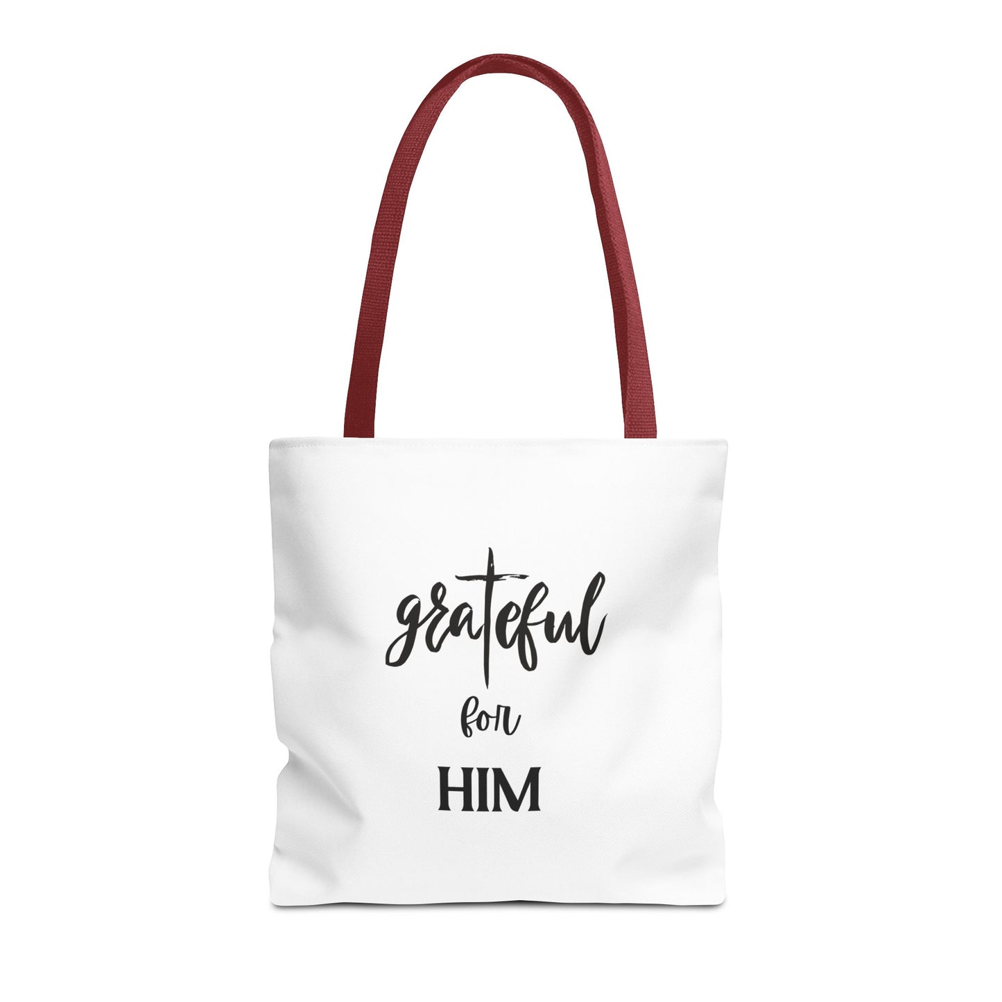 Unisex GraTeful For Him Faith Bible Study Reusable Lunch Bag Everyday Carry Tote Bag