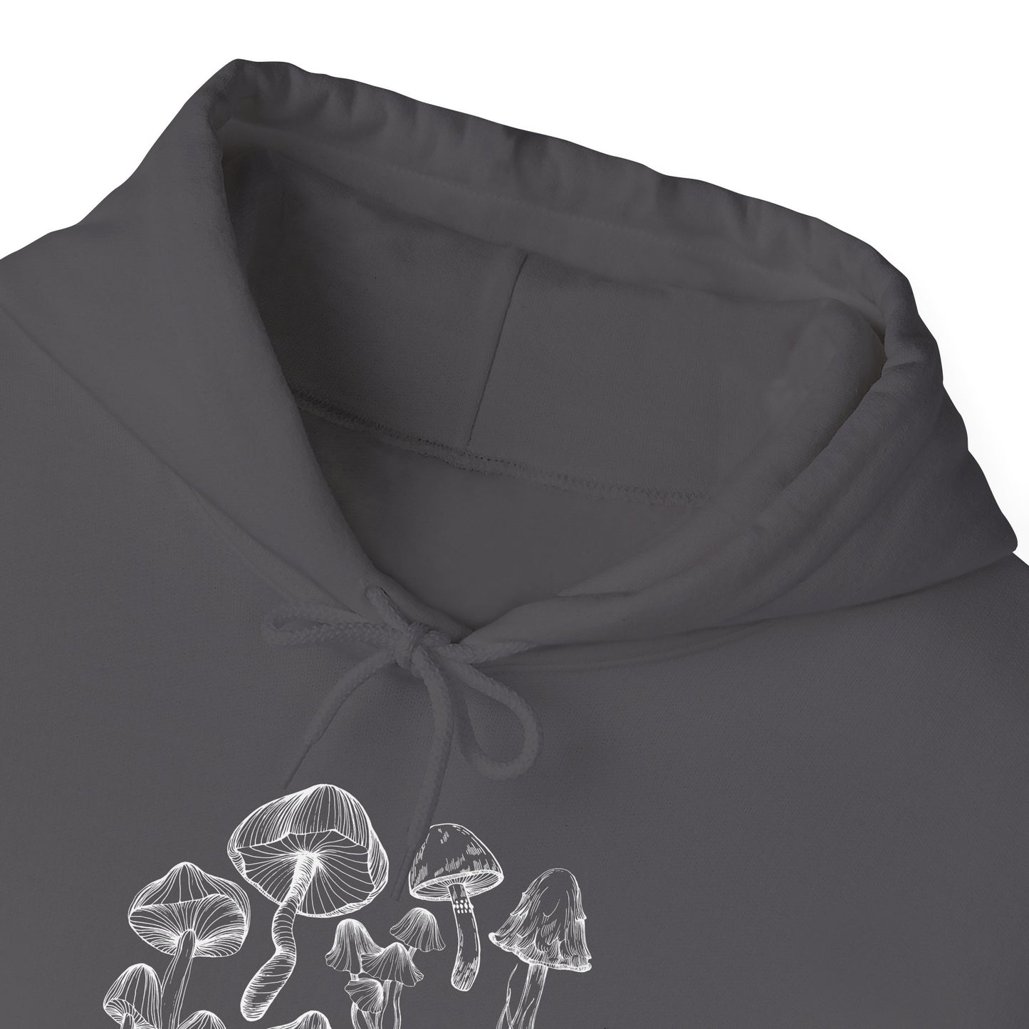 Unisex Mushroom Lover Fungi Print Toadstool Hooded Sweatshirt