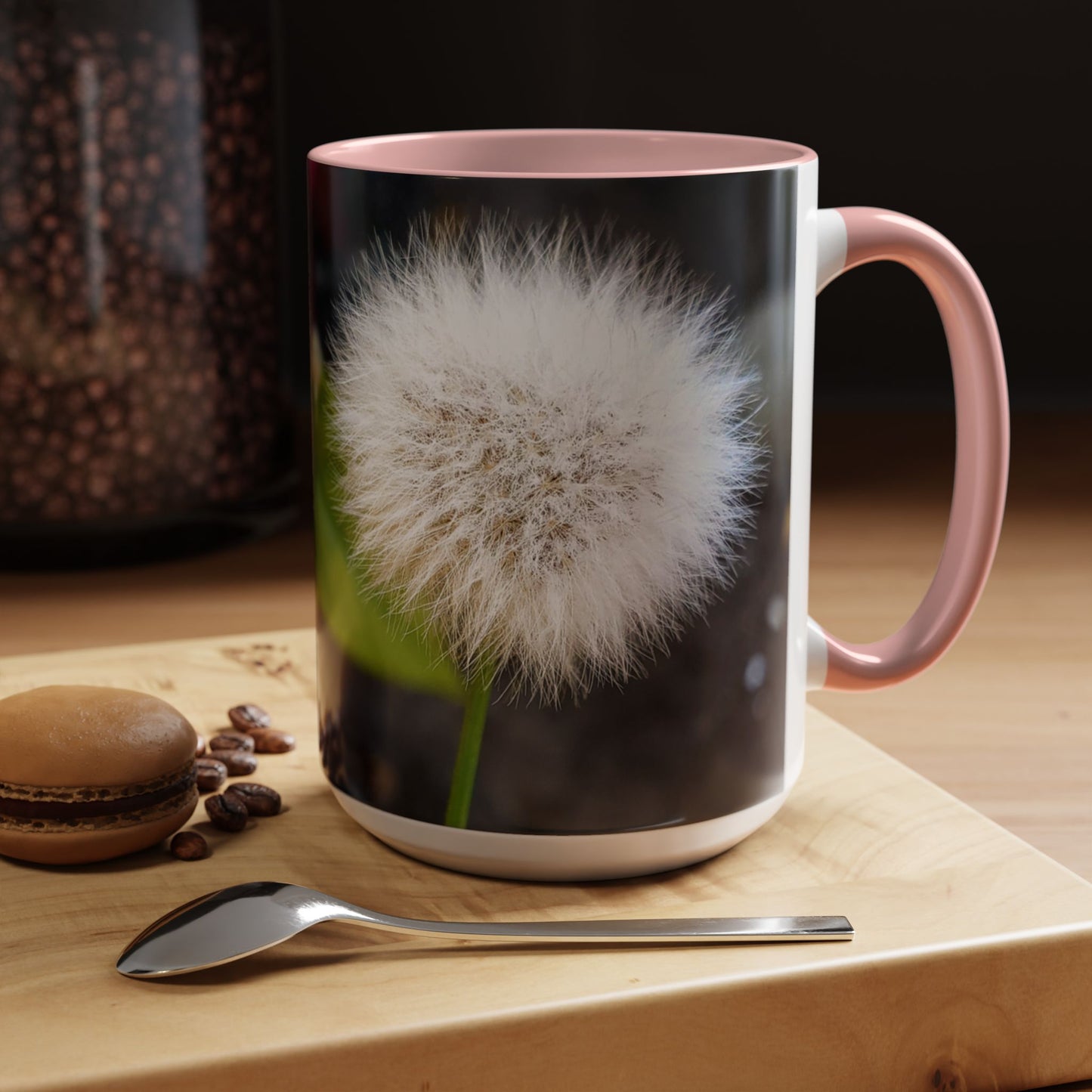 11oz/15oz Garden Themed Dandelion Flower Coffee Mug