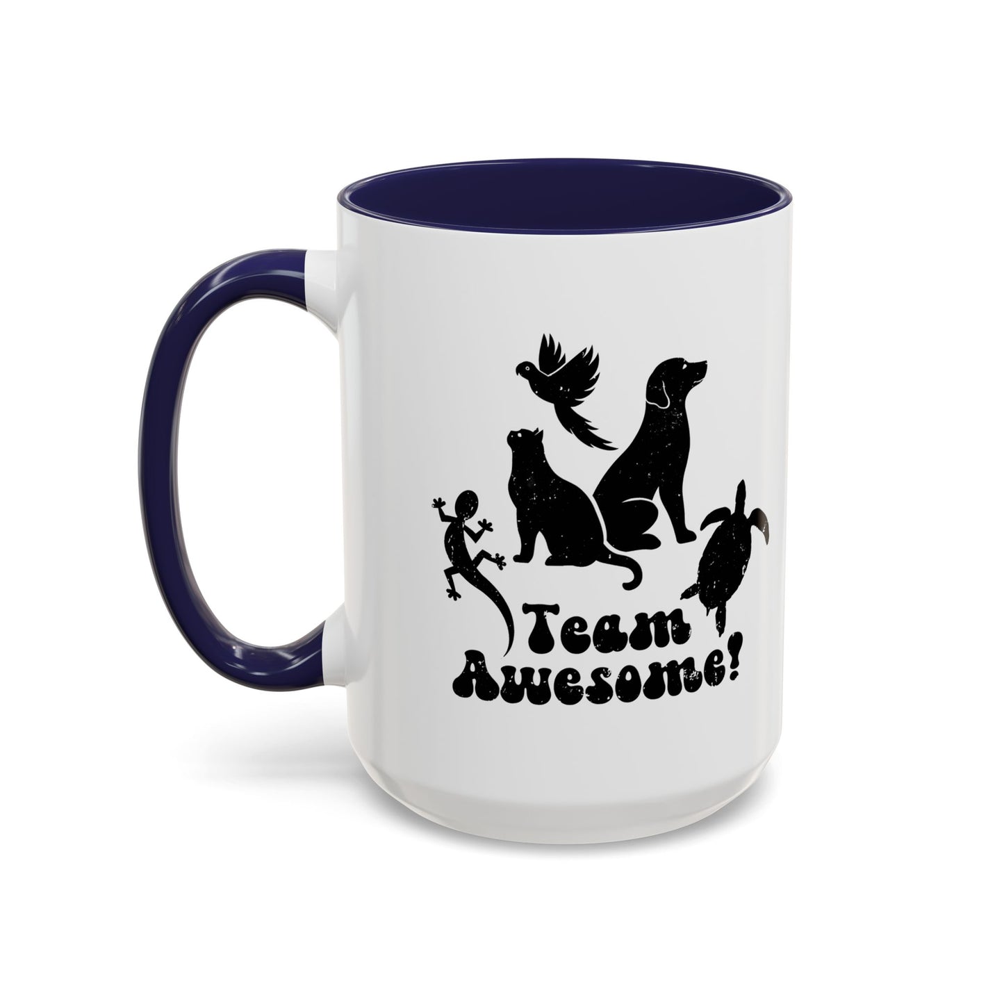 11oz/15oz Animal Lover Lizard Cat Bird Dog Turtle Team Awesome Coffee Mug
