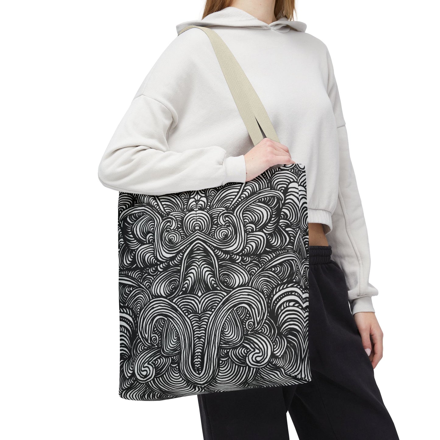 Unisex Original Line Art All Over Print Tote Bag - Mirage