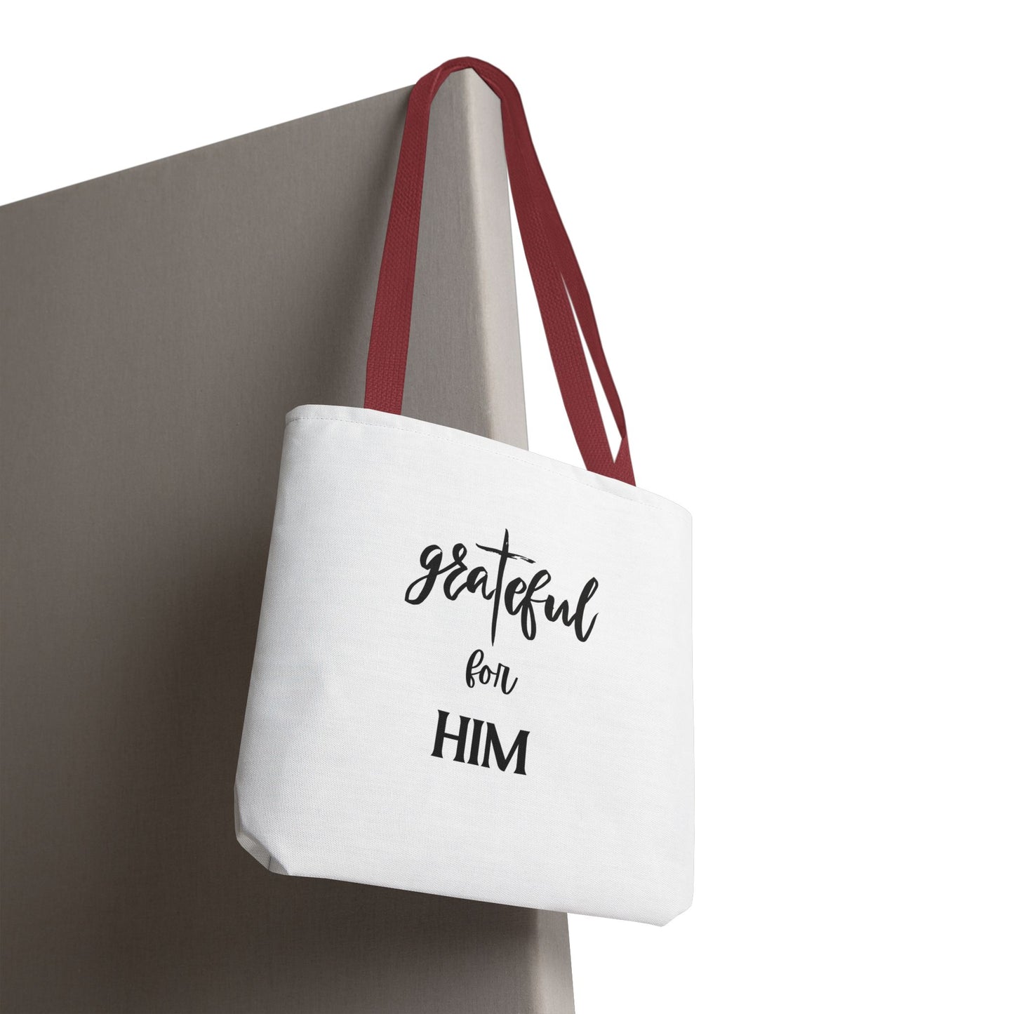 Unisex GraTeful For Him Faith Bible Study Reusable Lunch Bag Everyday Carry Tote Bag