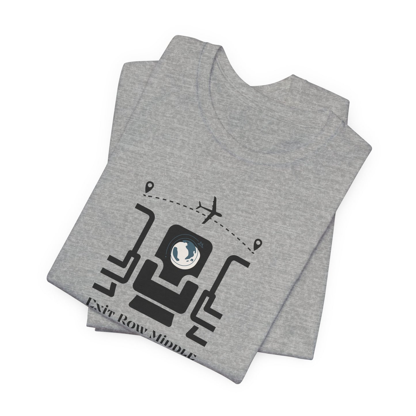 Unisex Jersey Short Sleeve Exit Row Middle Travel T-Shirt