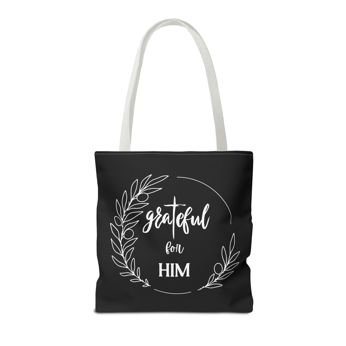 Unisex graTeful For Him Round Motif Tote Bag
