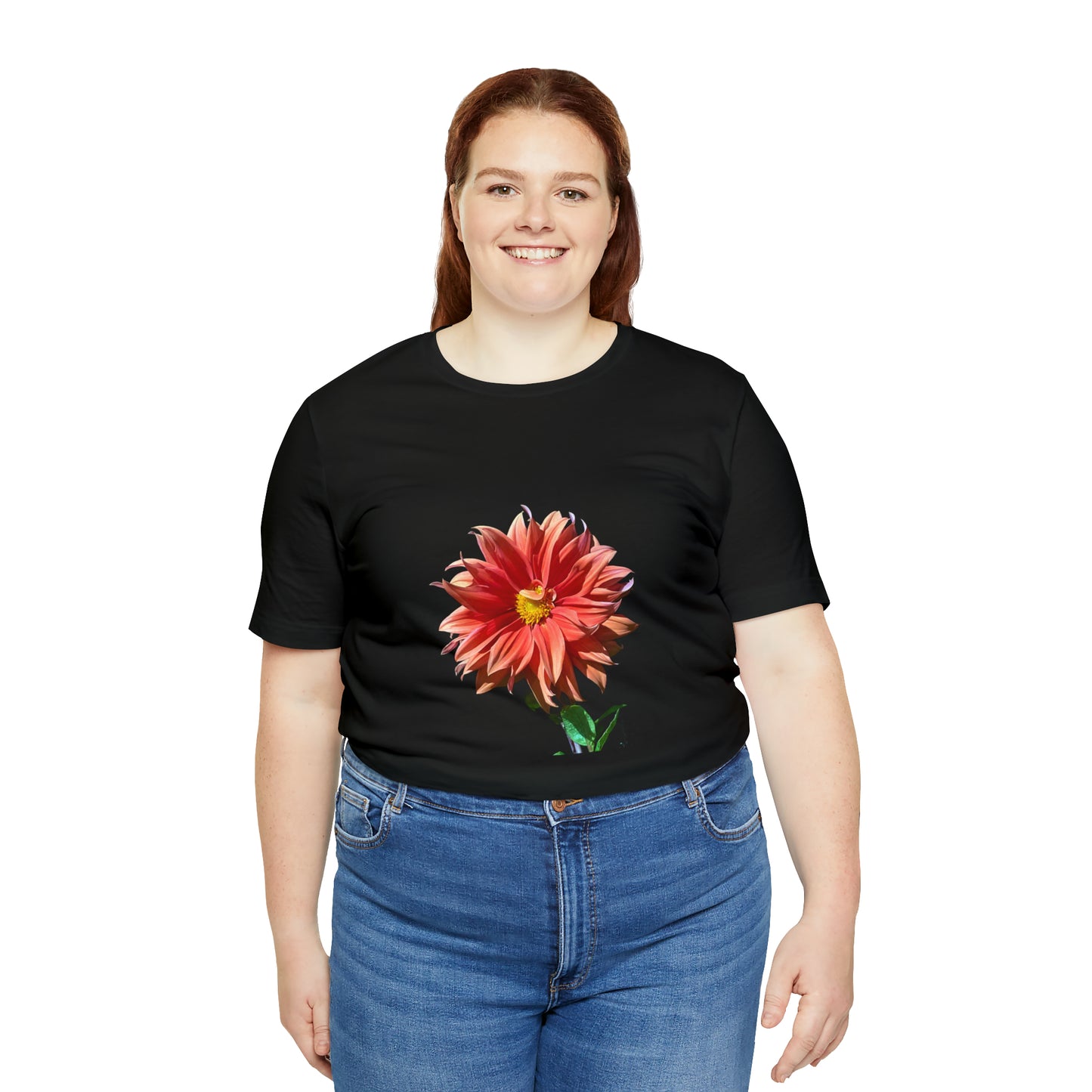 Unisex Jersey Short Sleeve Dahlia Flower T-Shirt