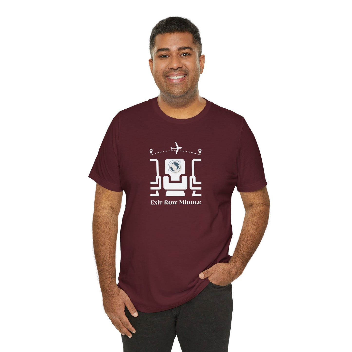 Unisex Jersey Short Sleeve Exit Row Middle Travel T-Shirt