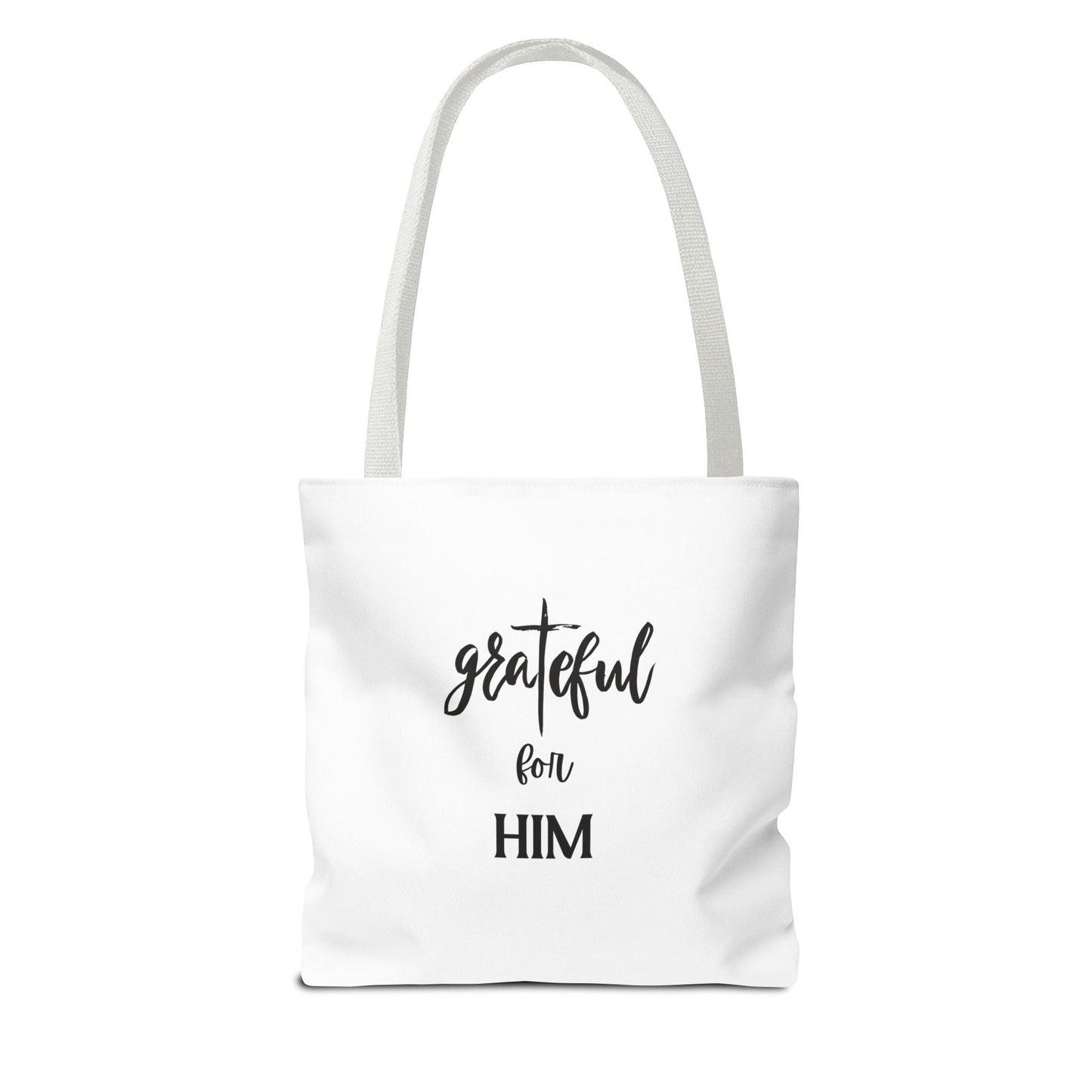 Unisex GraTeful For Him Faith Bible Study Reusable Lunch Bag Everyday Carry Tote Bag