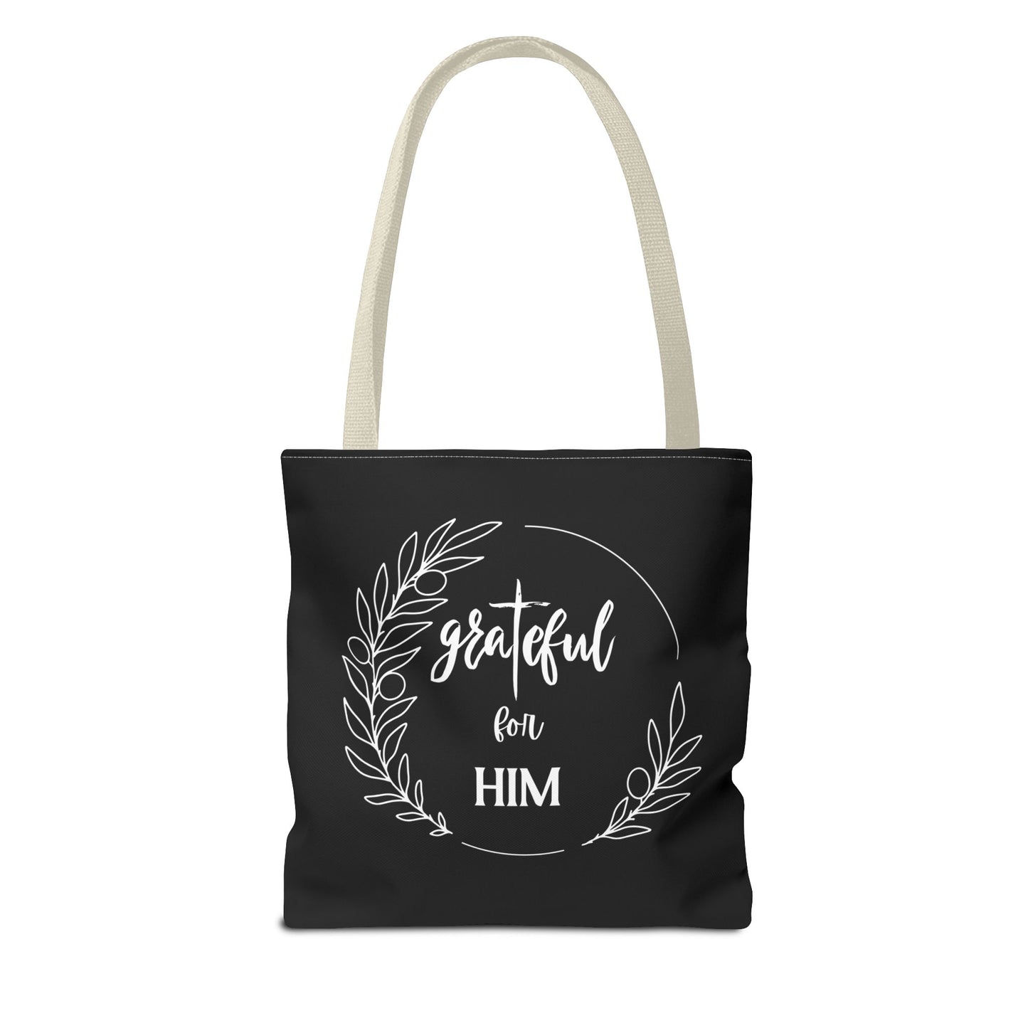 Unisex graTeful For Him Round Motif Tote Bag