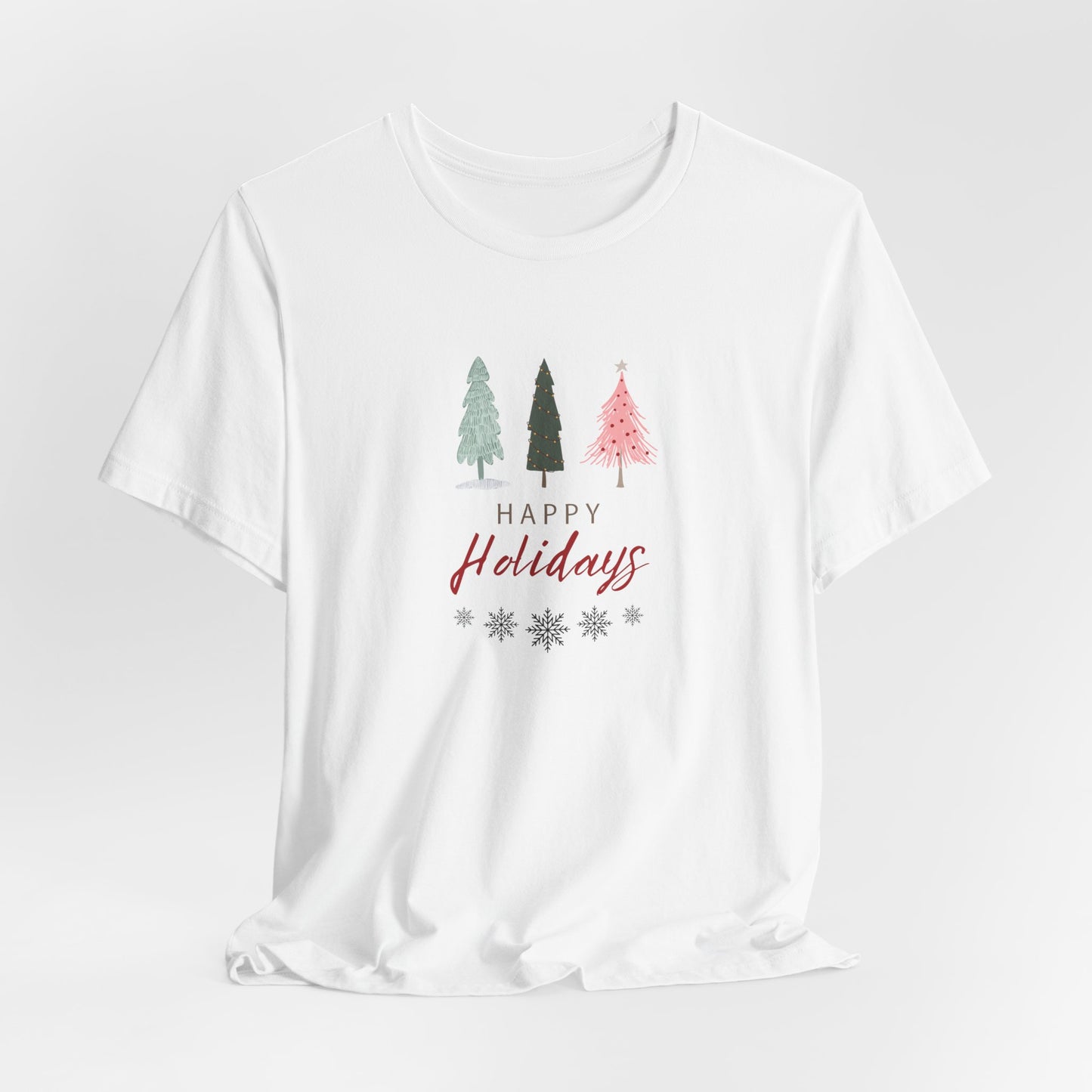 Unisex Jersey Short Sleeve Happy Holidays Seasons Greetings Fall T-Shirt
