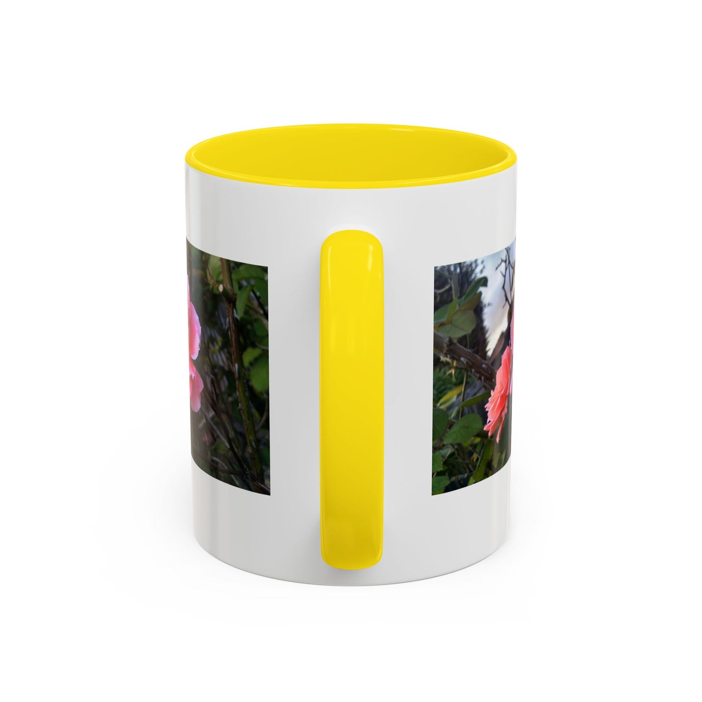 11oz/15oz Garden Themed Double Delight Rose Coffee Mug