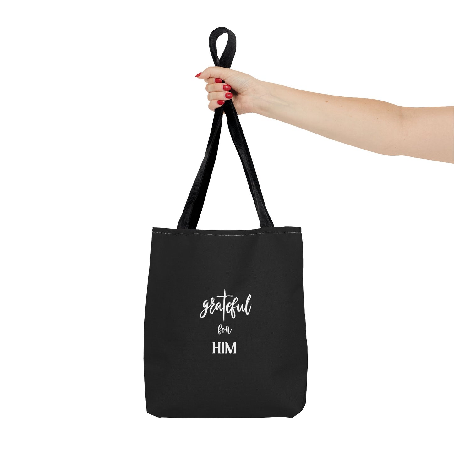 Unisex GraTeful For Him Faith Bible Study Reusable Lunch Bag Everyday Carry Tote Bag