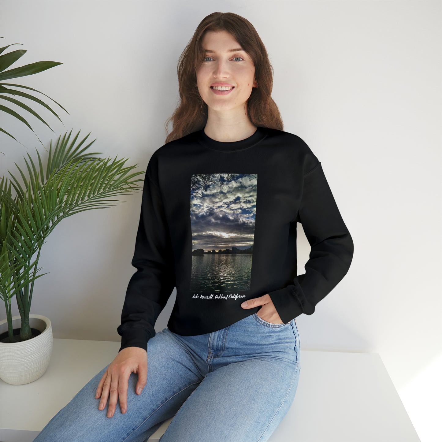 Unisex Landscape Sweatshirt Lake Merritt Oakland California Sweatshirt