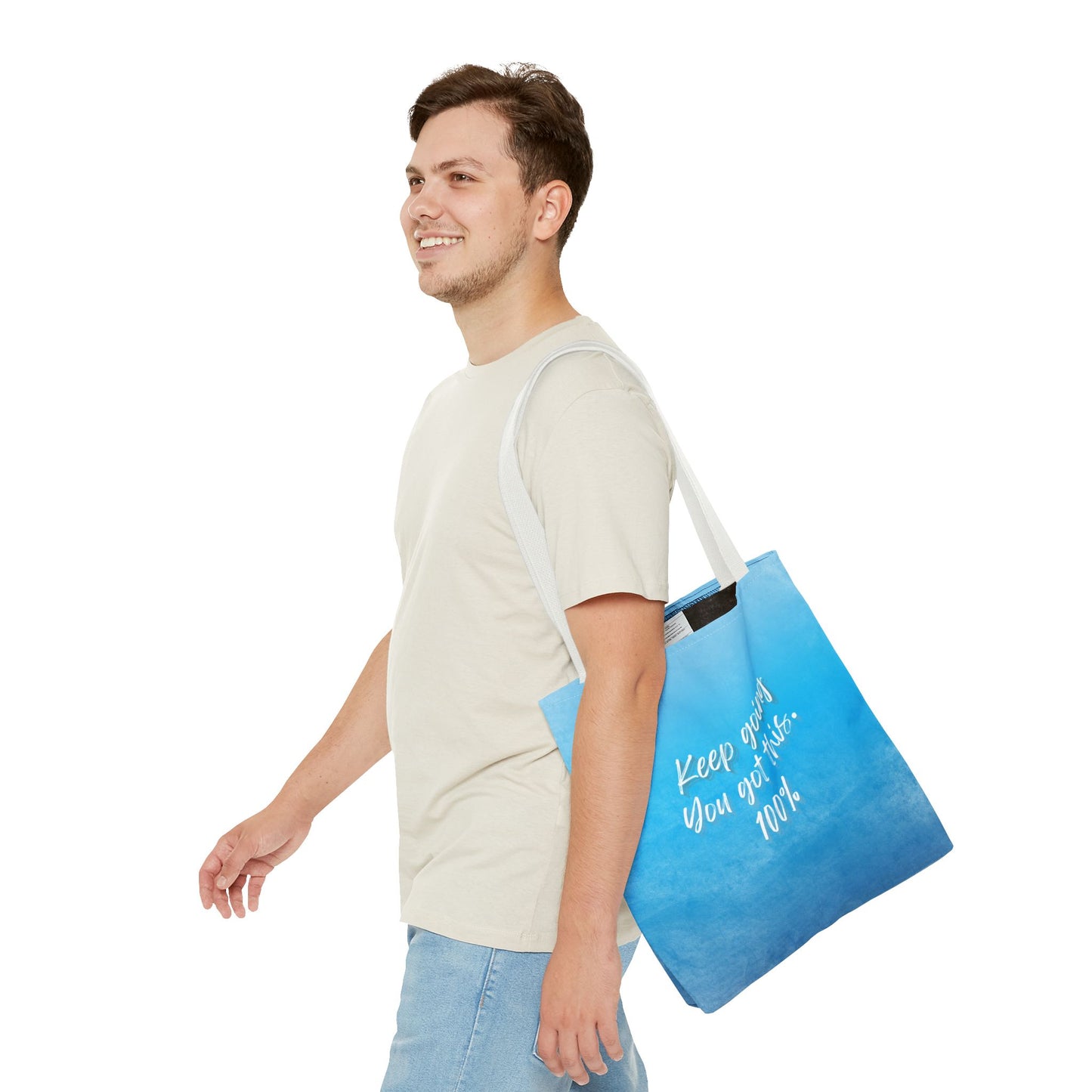 Unisex Motivational Tote Bag Words of Encouragement Mental Health Awareness Reusable Tote Bag