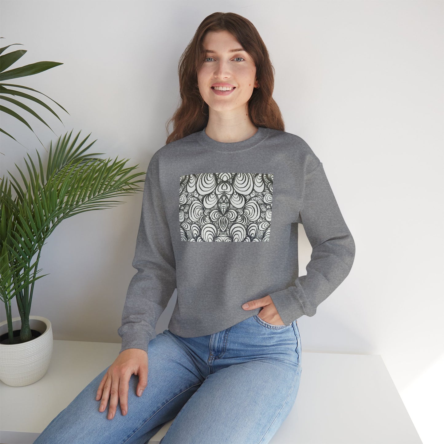 Unisex Original Line Art Sweatshirt - Puzzle Panels 1