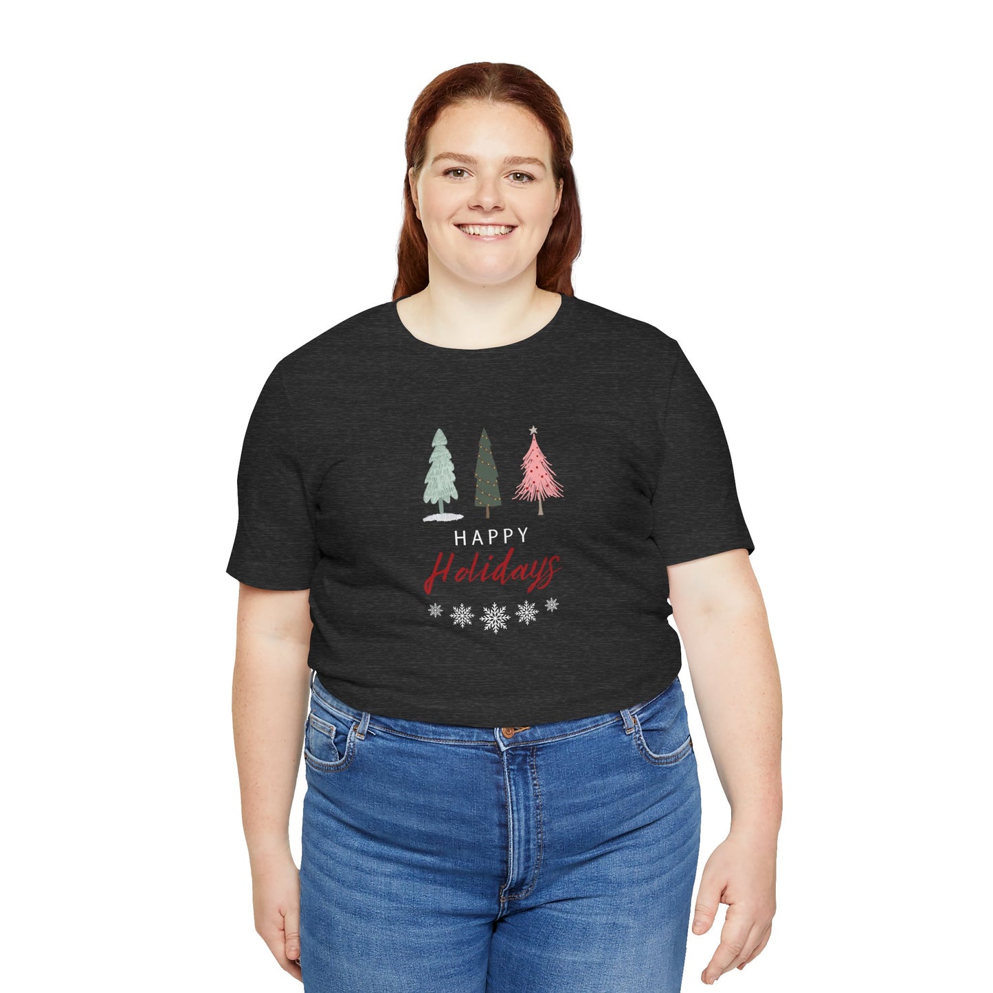 Unisex Jersey Short Sleeve Happy Holidays Seasons Greetings Fall T-Shirt
