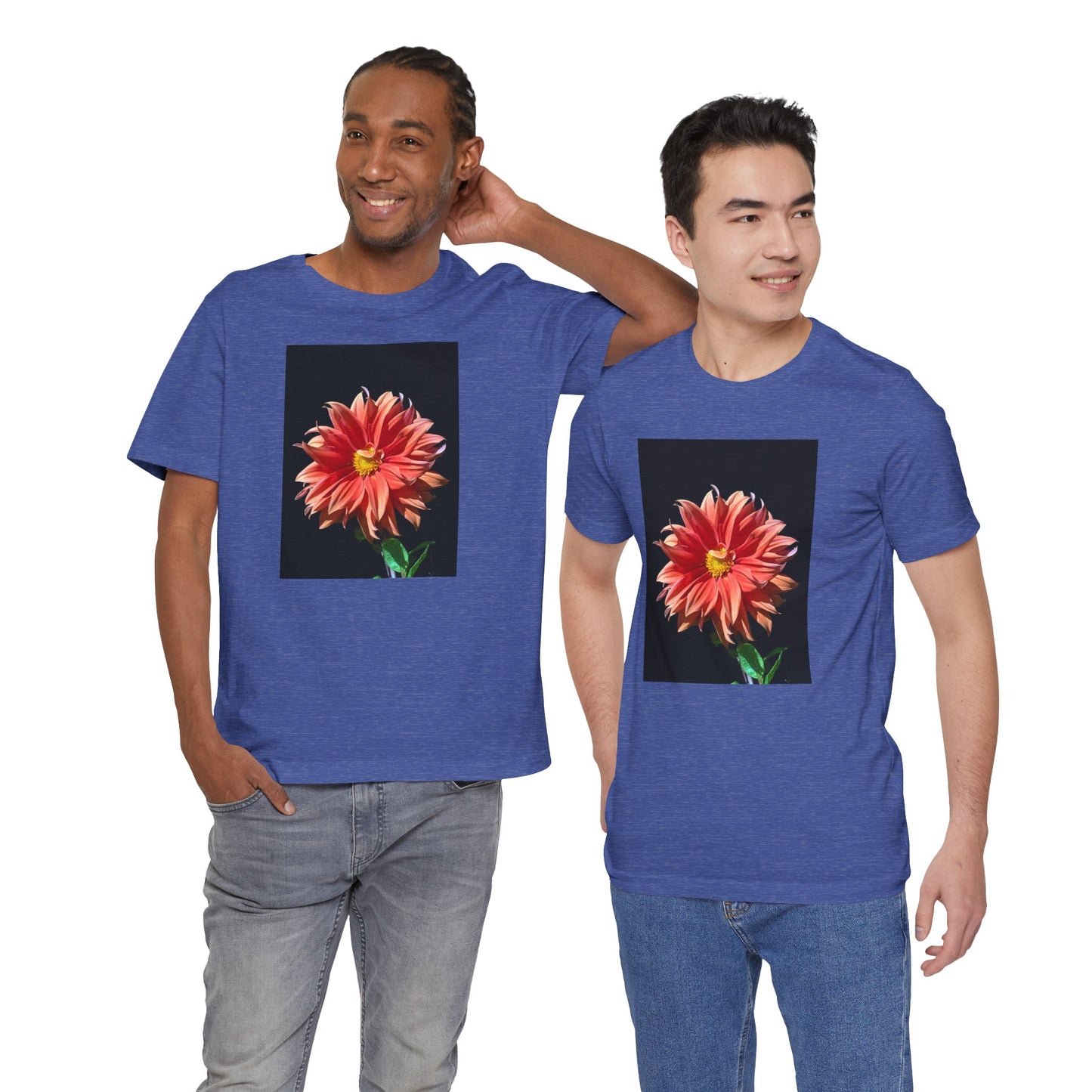 Unisex Jersey Short Sleeve Dahlia Flower T-Shirt