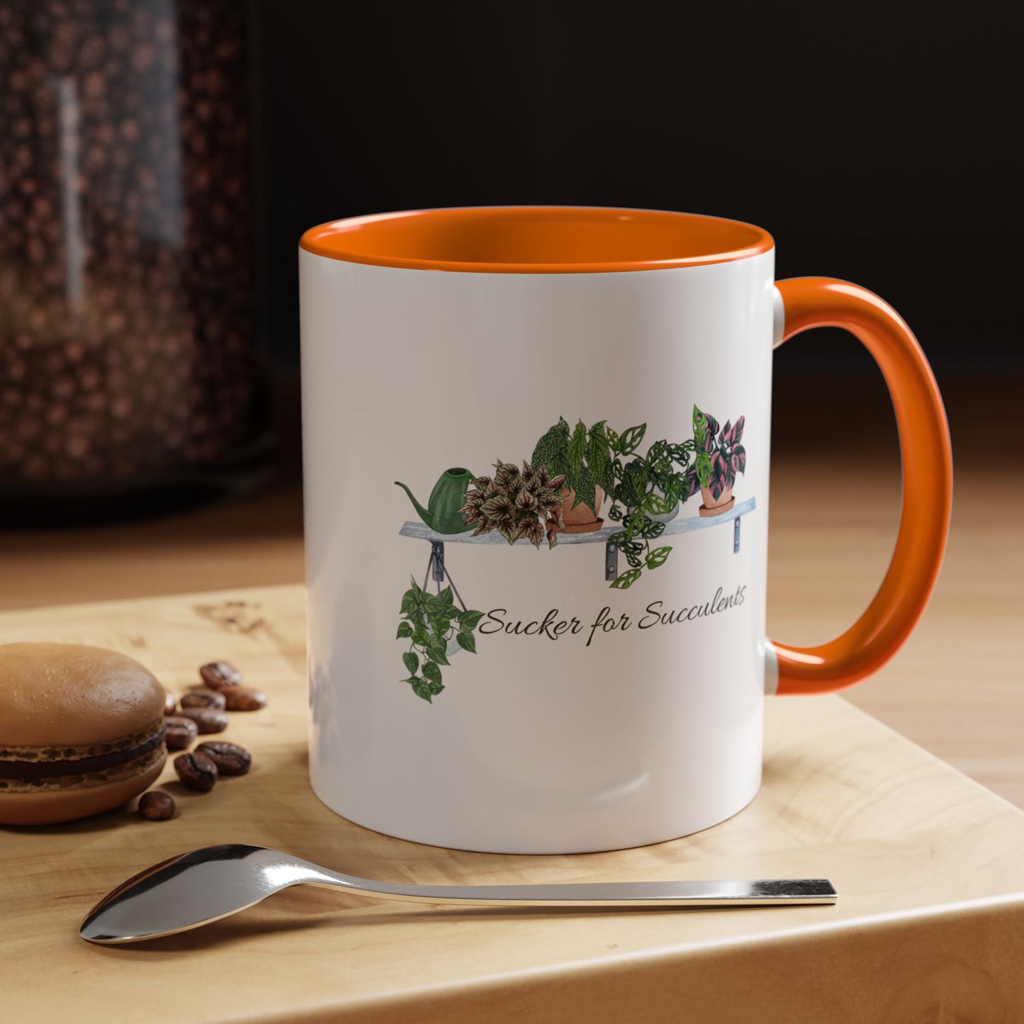 11oz/15oz Garden Themed Coffee Mug Sucker for Succulents