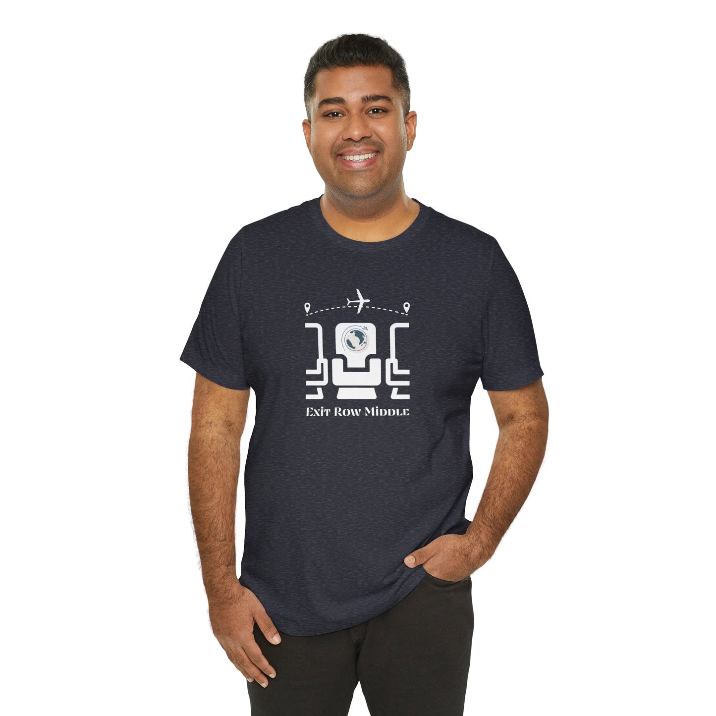 Unisex Jersey Short Sleeve Exit Row Middle Travel T-Shirt