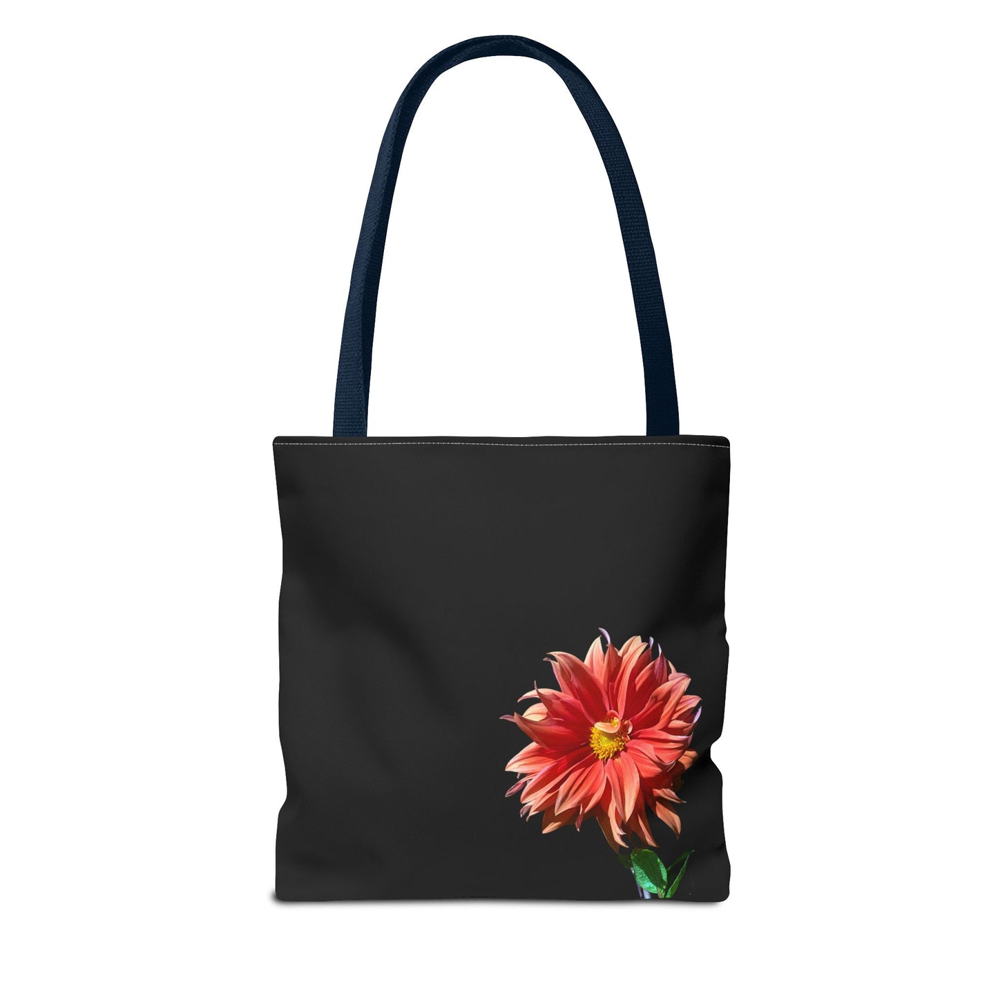 Unisex Dahlia Flower Tote Bag Nature Inspired Tote Floral Print Bag Garden Themed Tote Bag Dahlia Printed Gift Idea For Florists Plant Lover