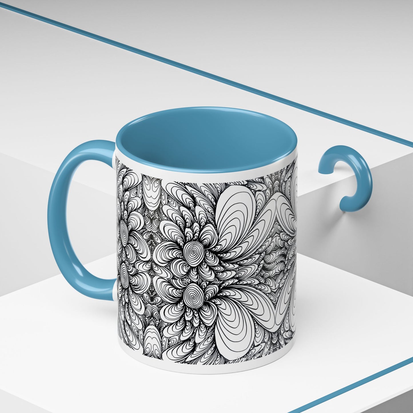 11oz/15oz Original Line Art Mug - Blooms