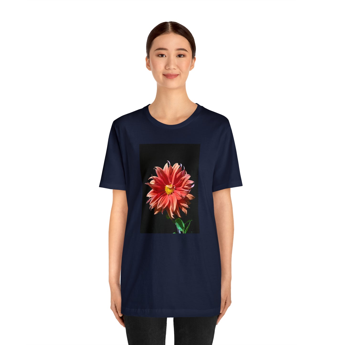 Unisex Jersey Short Sleeve Dahlia Flower T-Shirt